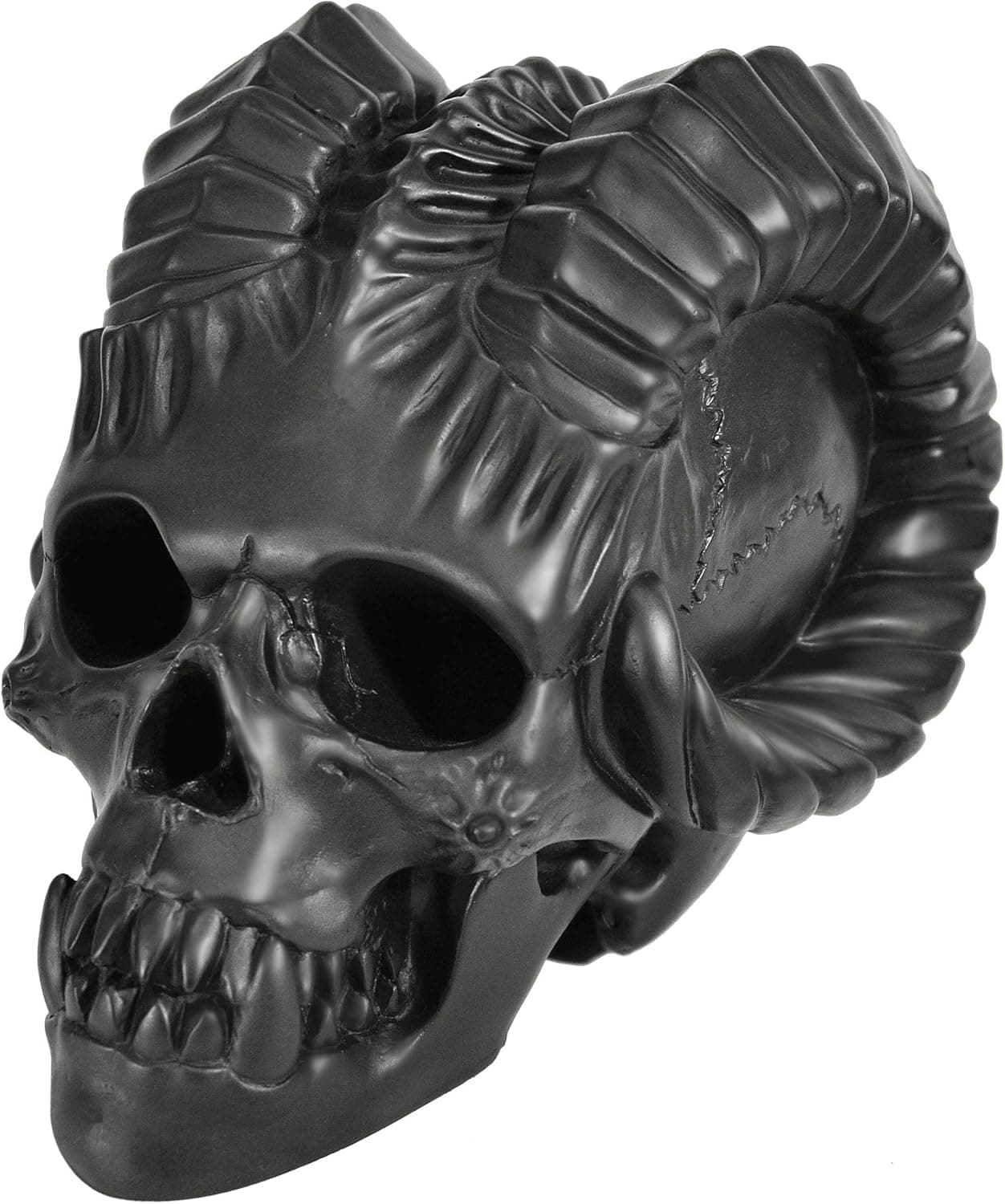 Myard Deluxe Demon Fire Pit Skull Gas Log for Natural Gas/Liquid Propane Fireplace or Fire Pit Halloween Decor (Qty 3, Black)