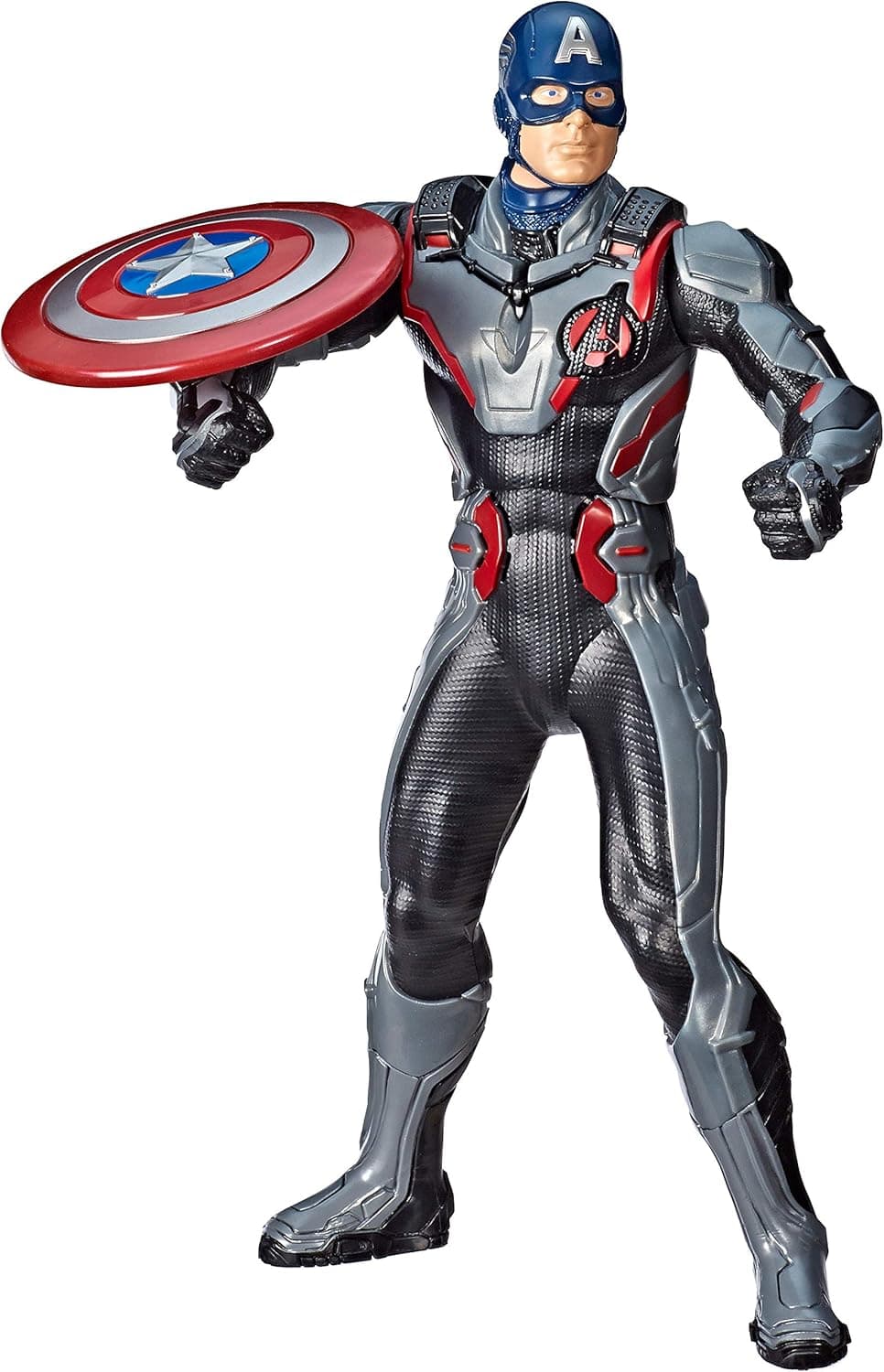 Avengers Marvel Endgame Shield Blast Captain America 13"-Scale Figure Featuring 20+ Sounds & Phrases