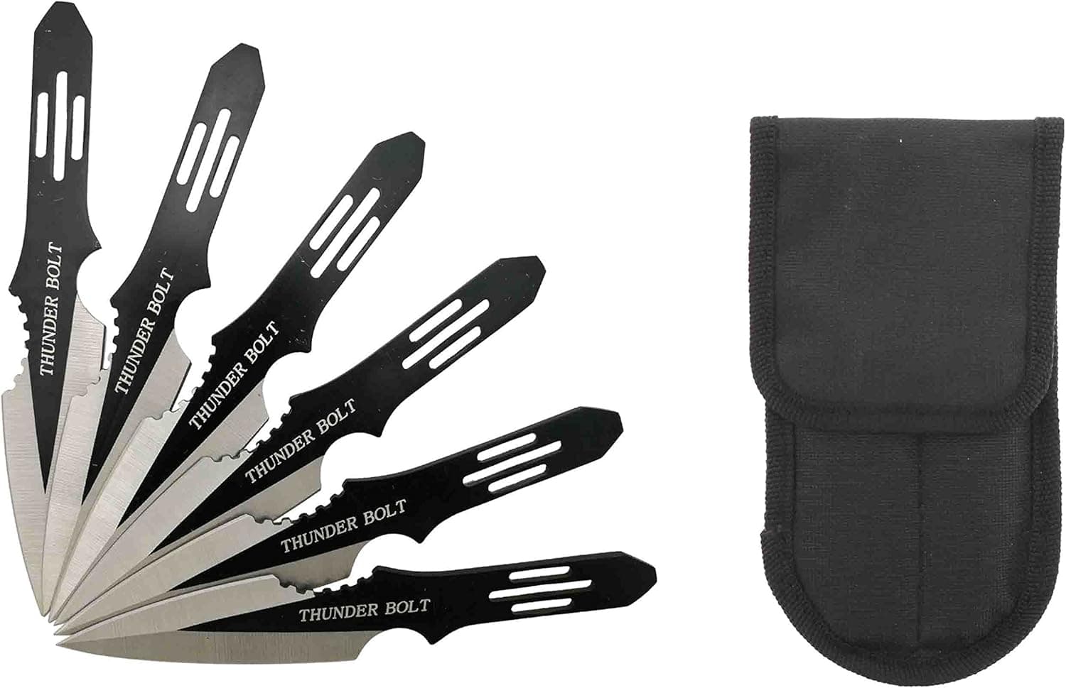 Target Master 5.5" 6 Pcs Thunder Bolt Throwing Knife Set
