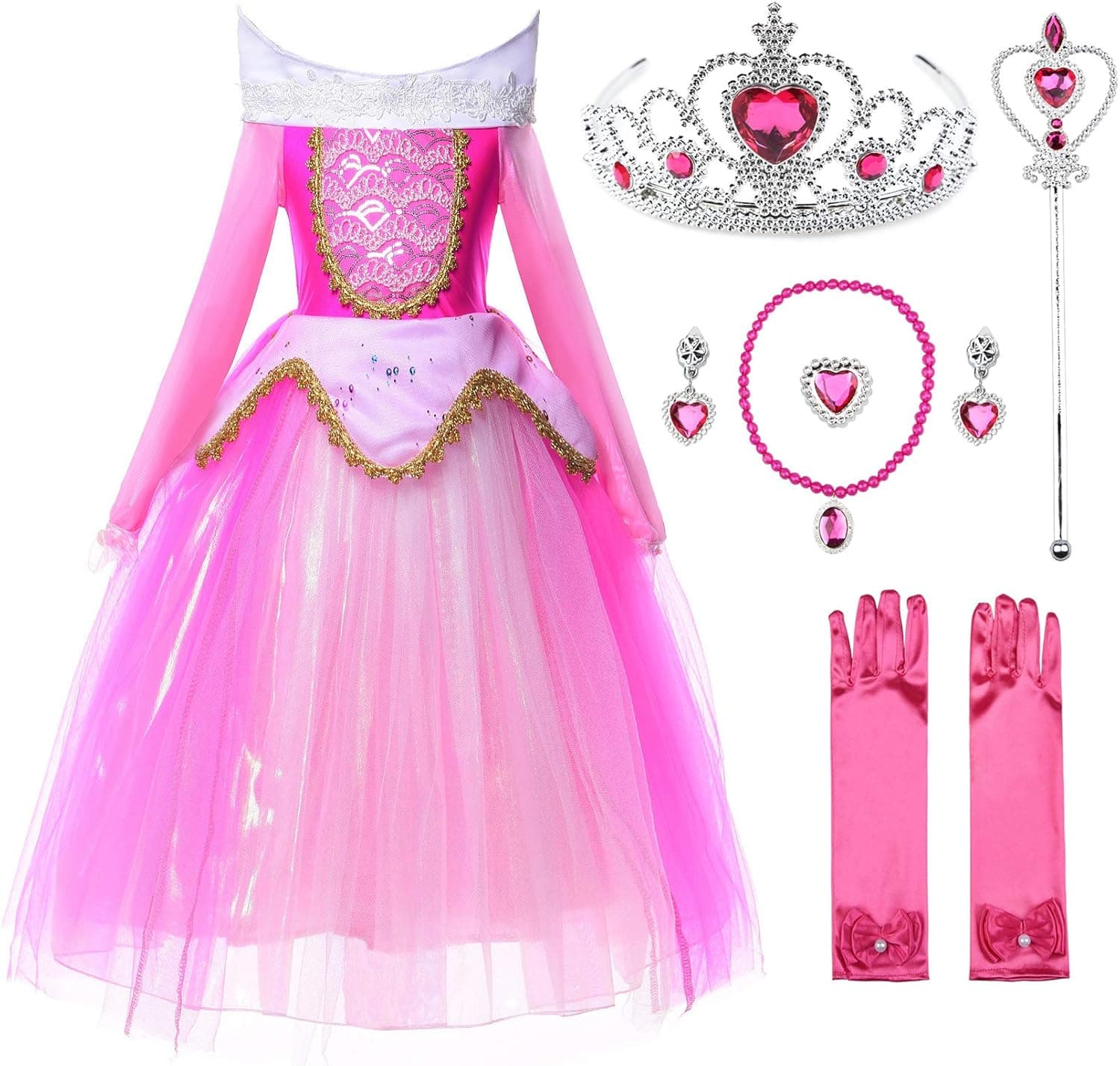 JerrisApparel New Princess Costume Girls Party Role Paly Dress up
