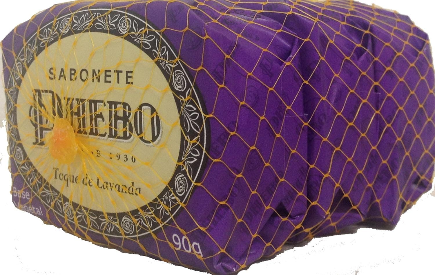 Linha Tradicional Phebo - Sabonetes em Barra de Glicerina Toque de Lavanda (3 x 90 Gr) - (Phebo Traditional Collection - Glycerin Bar Soaps Lavender Touch (3 x 3.2 Net Oz))