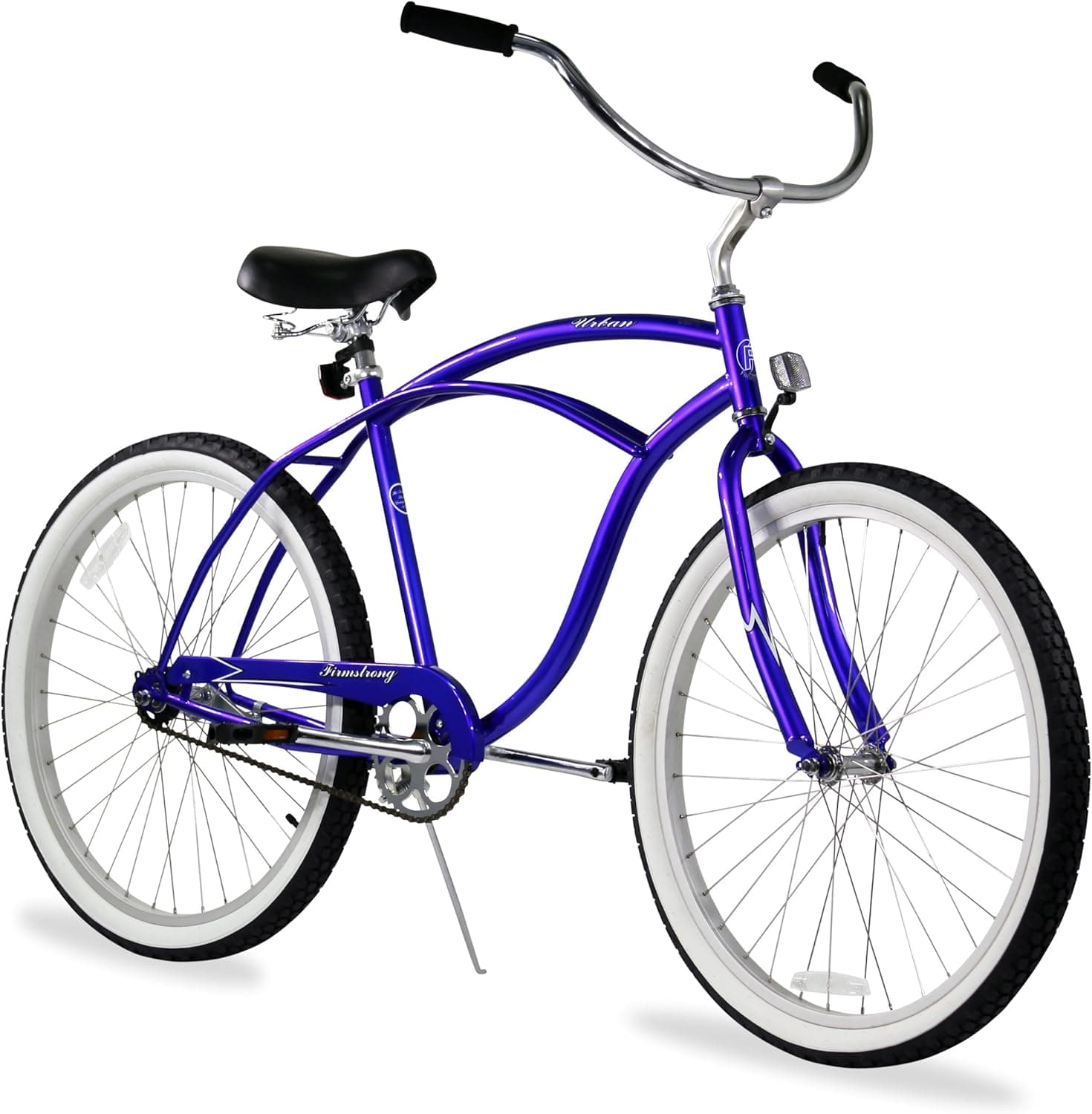 Firmstrong Urban Man Beach Cruiser Bike, Mens Bicycle 24-Inch, 1-Speed, Royal Blue