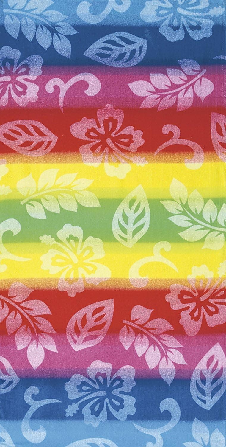 Multicolor III Velour Beach Towel 34x64 inches Made in Brazil