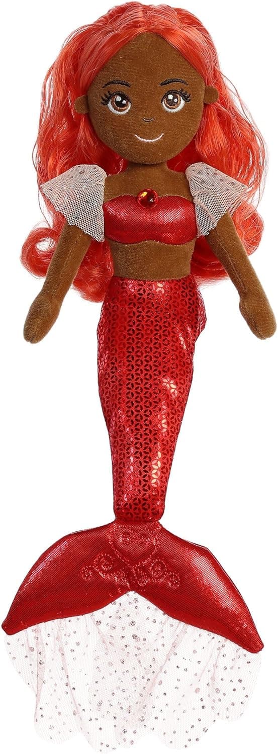 Aurora - Sea Sparkles - 14" Garnet Mermaid