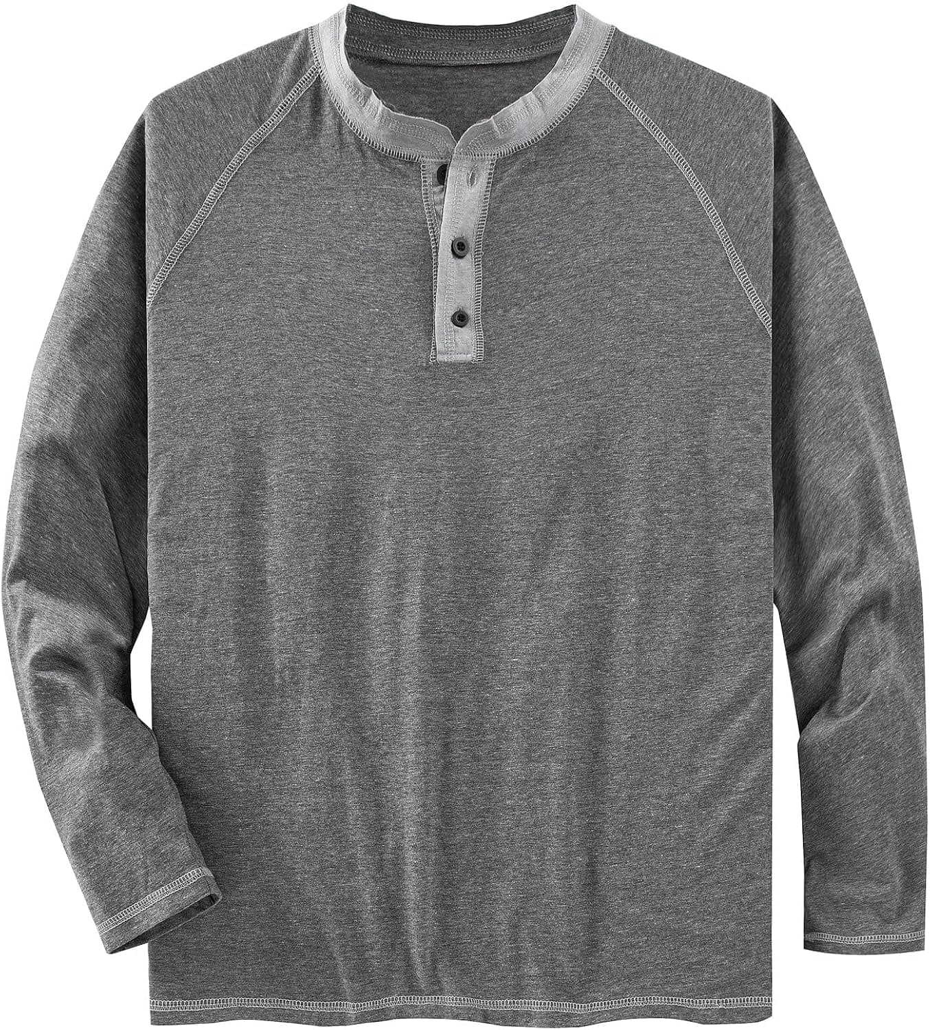 SIR7 Men's Slim Fit Henley Shirts Long Sleeve Casual Lightweight T-Shirts