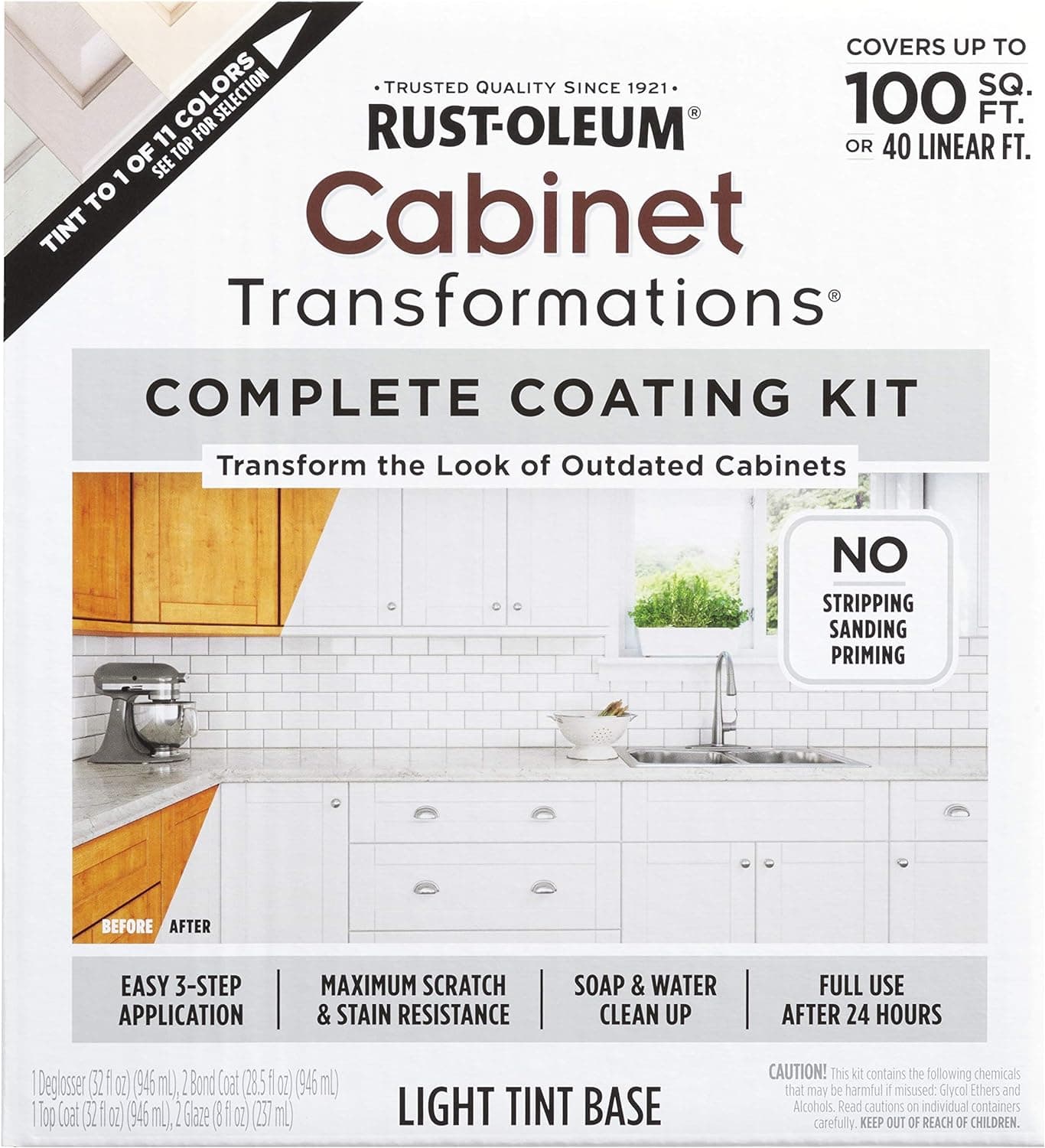 Rust-Oleum Cabinet Transformations, 258109 Small Kit, WINTER FOG