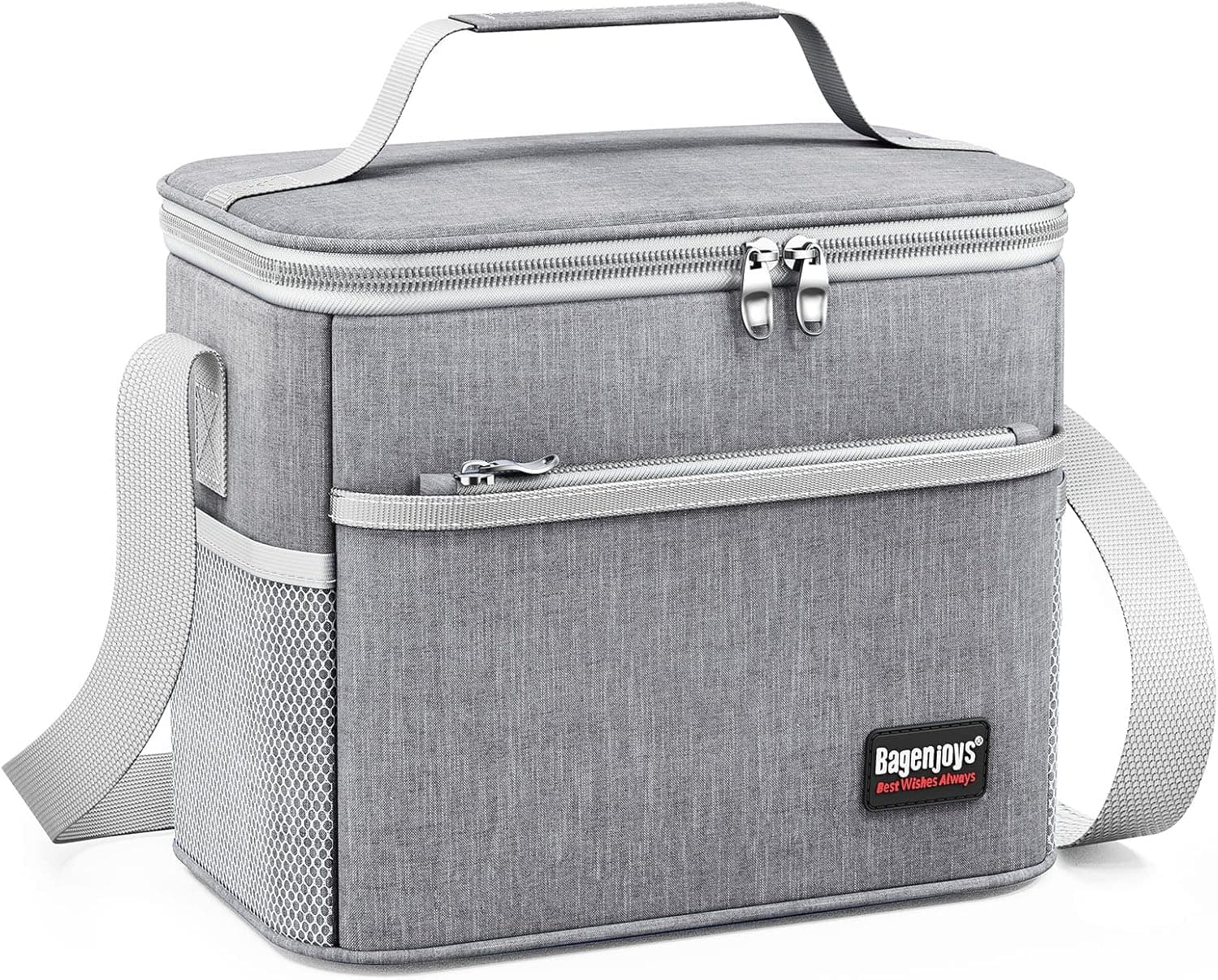 Lunch Bag 10L,Insulated Lunch Box for Men/Women,Reusable Cooler or Warmer Lunch Bags for Adults/Kids,Leakproof Lunch Bag Box for Office School Picnic Beach-Blue