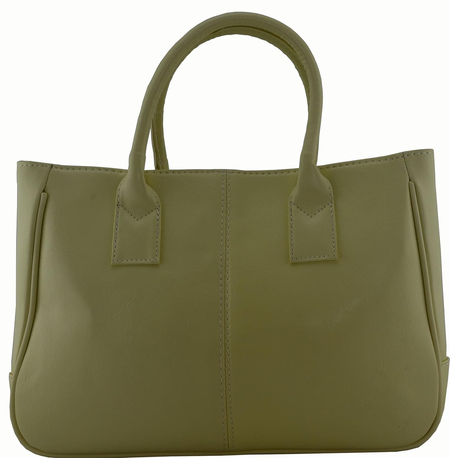 Ginkgo Fashion Women Korea Simple Style PU leather Clutch Handbag Bag Totes Purse Ivory