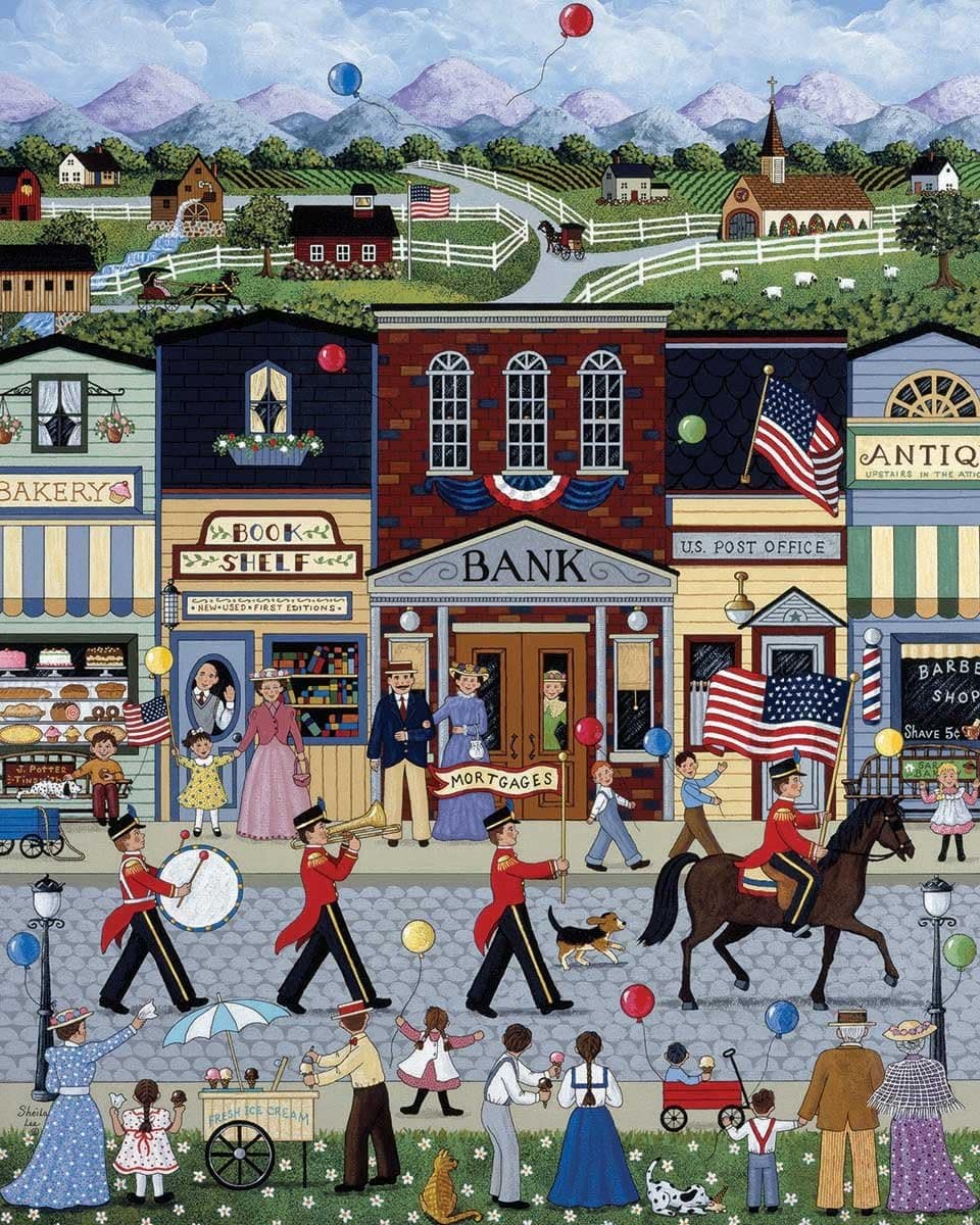 White Mountain Puzzles Home Town Parade