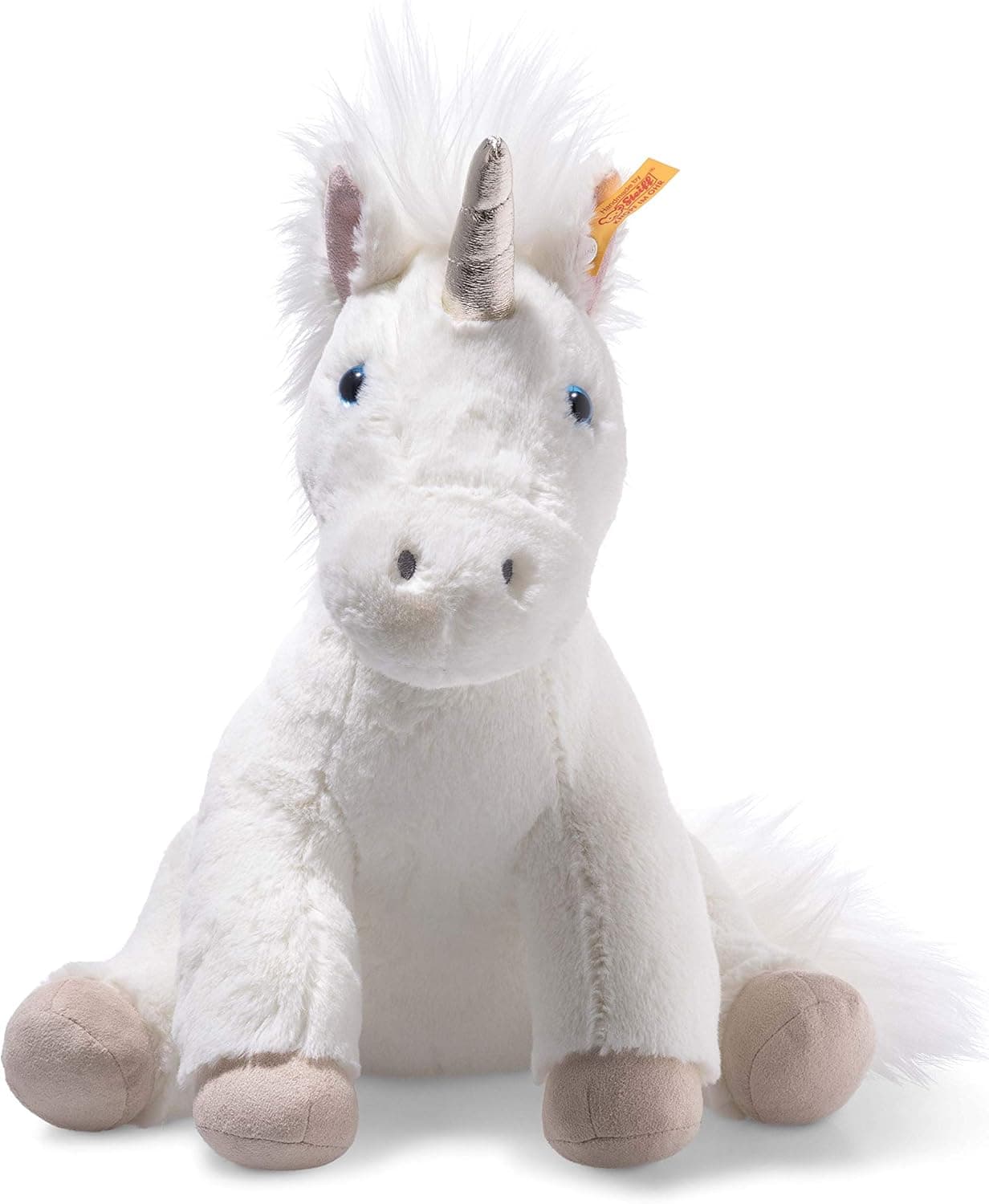 Steiff Soft Cuddly Friends Floppy Unica Unicorn, White, 35