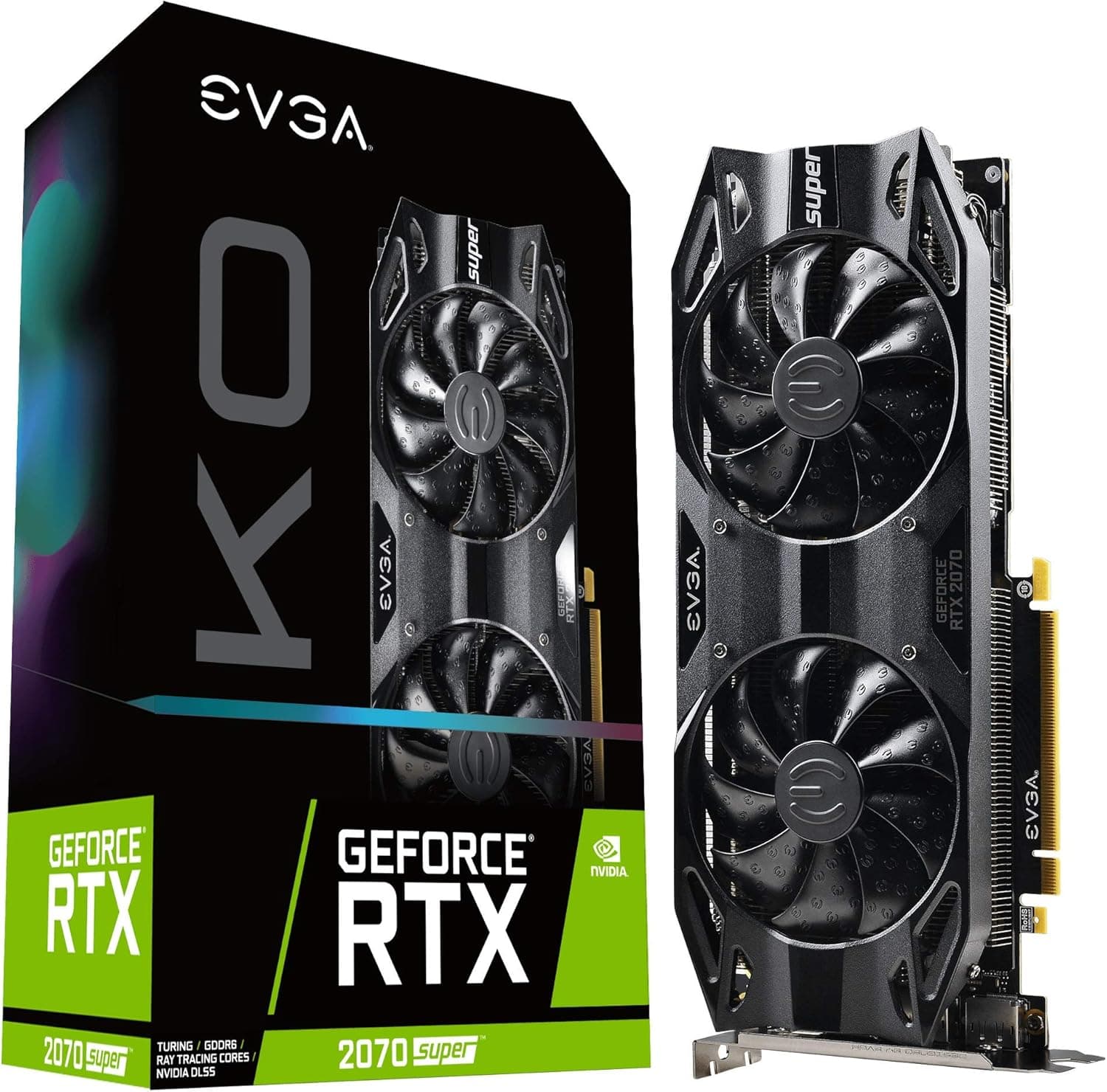 EVGA GeForce RTX 2070 Super KO Gaming, 08G-P4-2072-KR, 8GB GDDR6, Dual Fans
