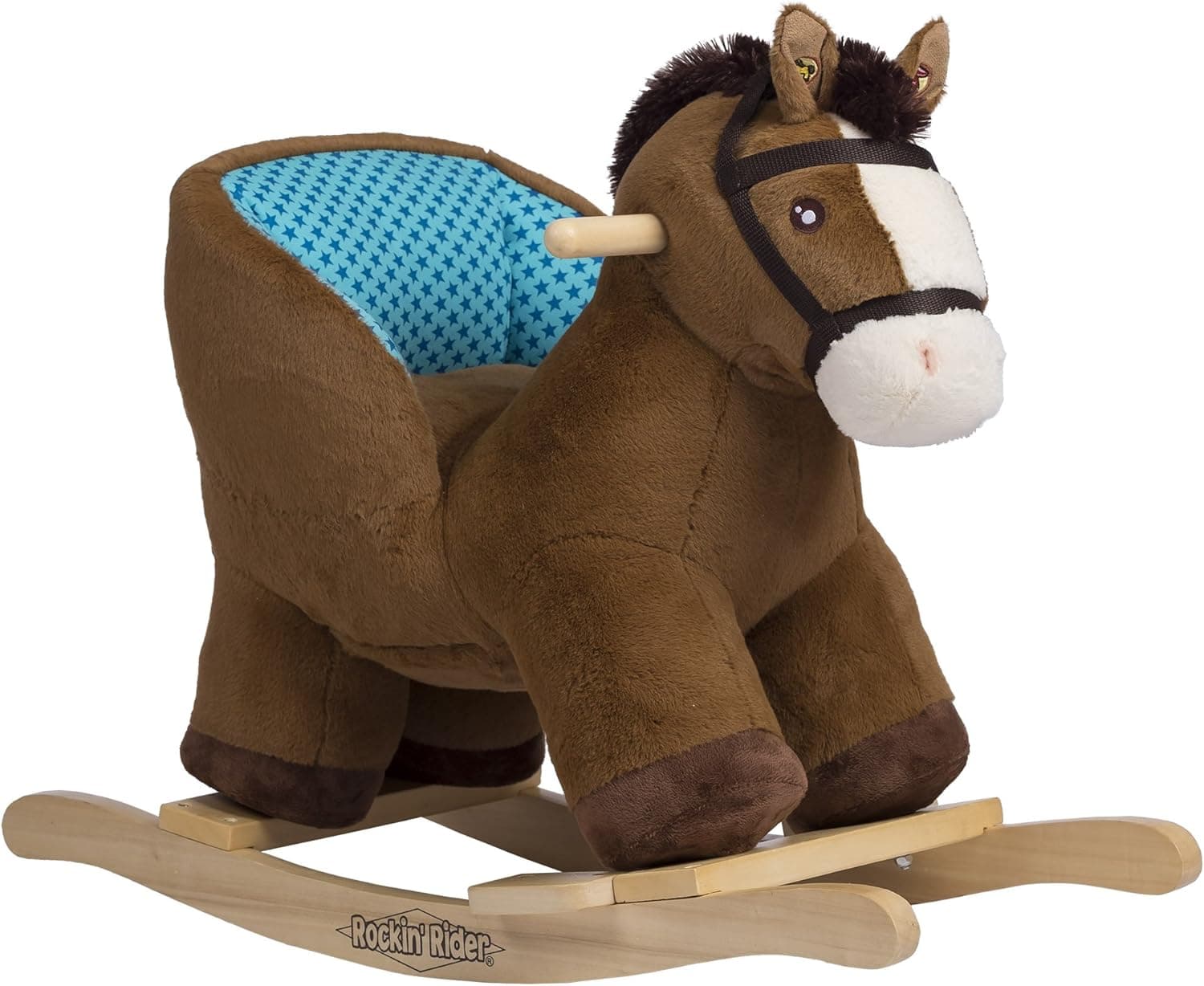Rockin' Rider Cuddles Baby Rocker Plush, Brown