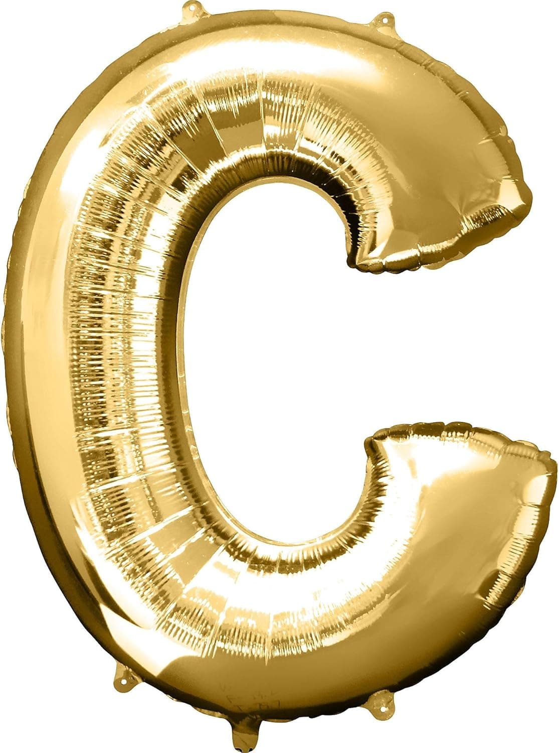 Anagram Letter C Gold Foil Balloon, 34"