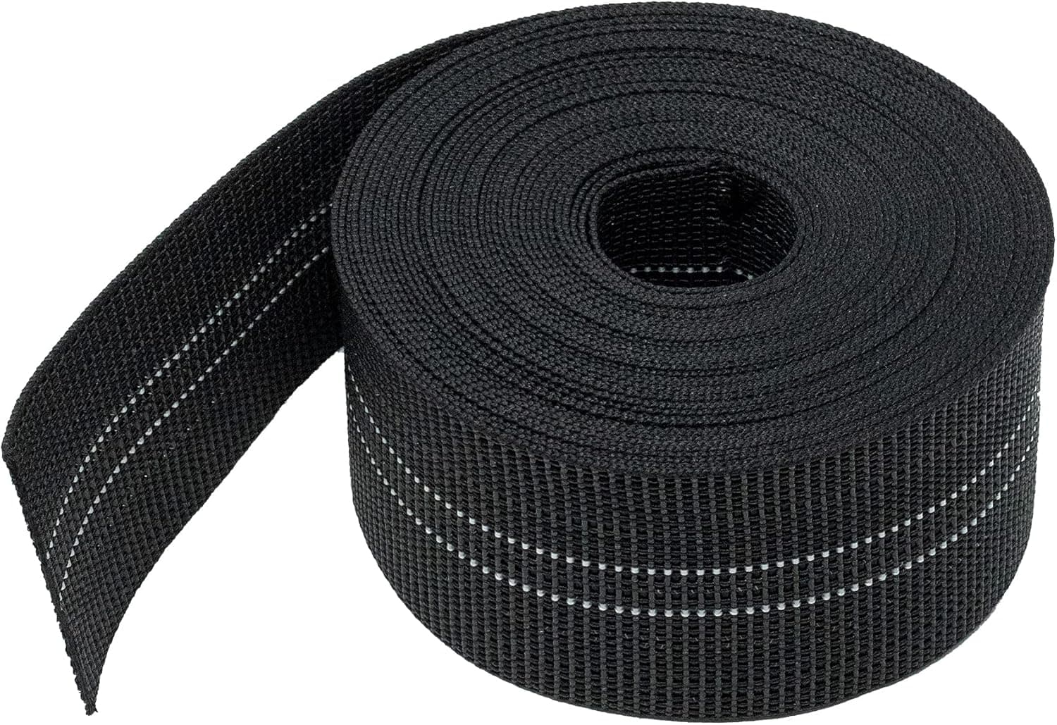 House2Home Webbing for Lawn Chairs and Furniture, Upholstery Webbing to Repair Couch Supports for Sagging Cushions, 3 Inch Wide by 60 Foot Roll 10% Stretch Elastic Chair Webbing Replacement