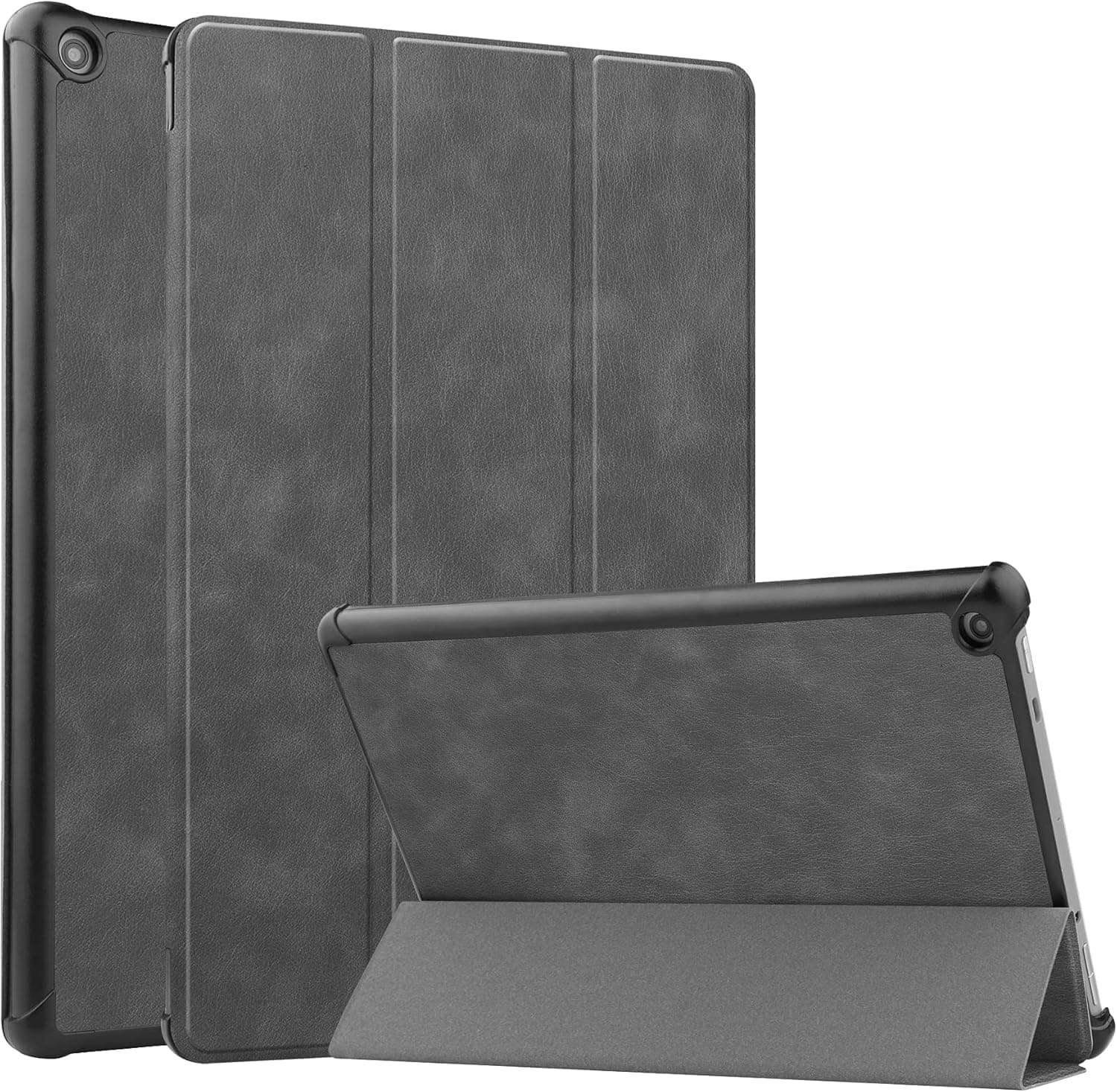 U&G for Amazon Kindle Fire HD10 Tablet Case 10.1 Inch(2017/2019) Cases and Covers with Stand,Smart Cover,(Not for 2021 Release)(Gray)