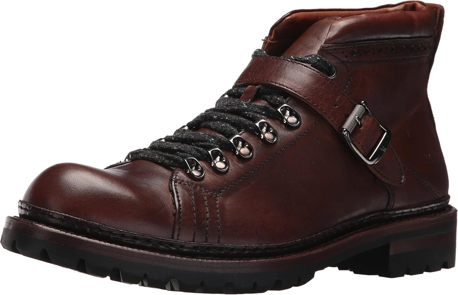 Frye Men's George Norwegian Hiker Ankle Bootie, Cognac, 9 D US