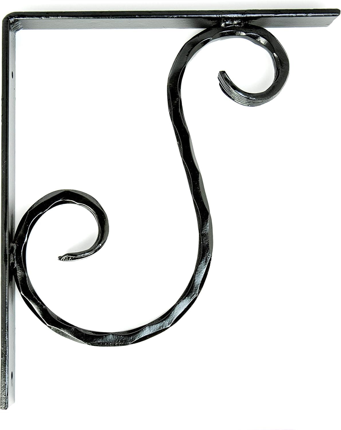 Premiere Decorative Corbels- Small Black S - Metal Corbel 1pc | Decorative Wrought Iron Corbel |Countertop Support | Corbel Brackets | Corbels Decorative | Corbel Brackets | Countertop Brackets