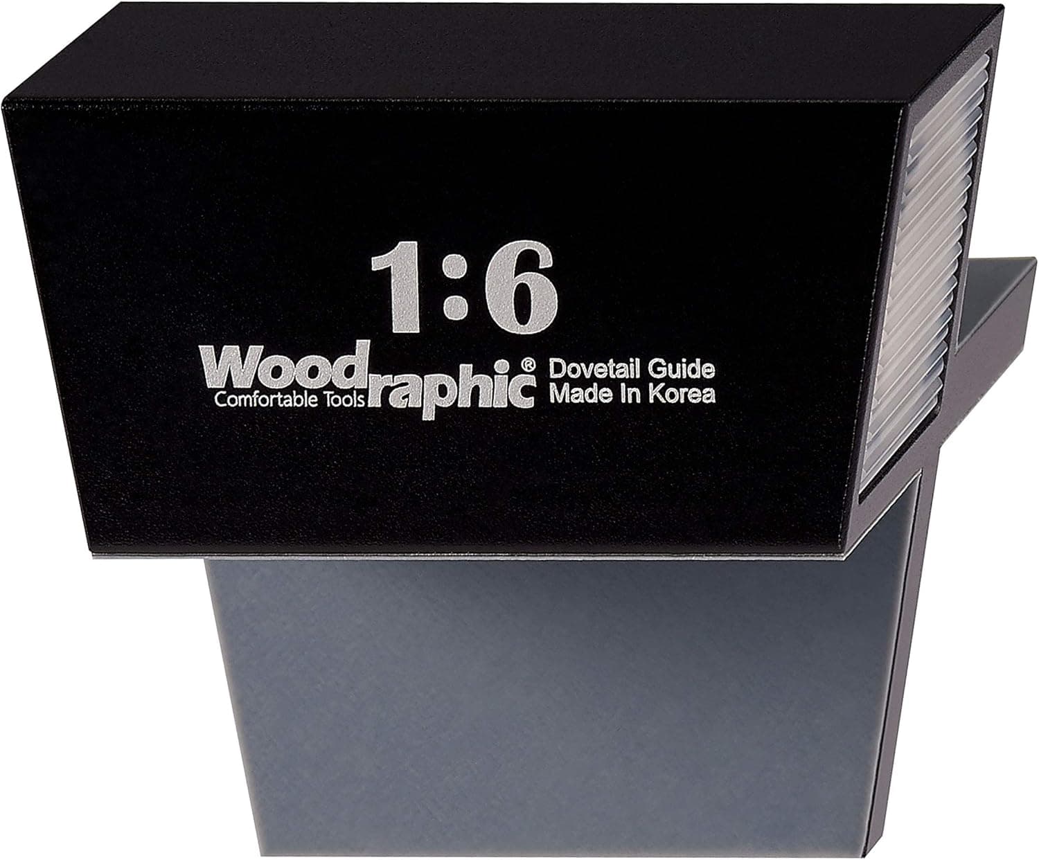 Woodraphic All New Dovetail Jig Marker Hand Magnetic Saw Guide Marking Hand Cut Wood Joints Gauge - Aluminium/Uhmwpe/Neodymium Magnet/Slicone Skin (1:6 for Soft Wood)