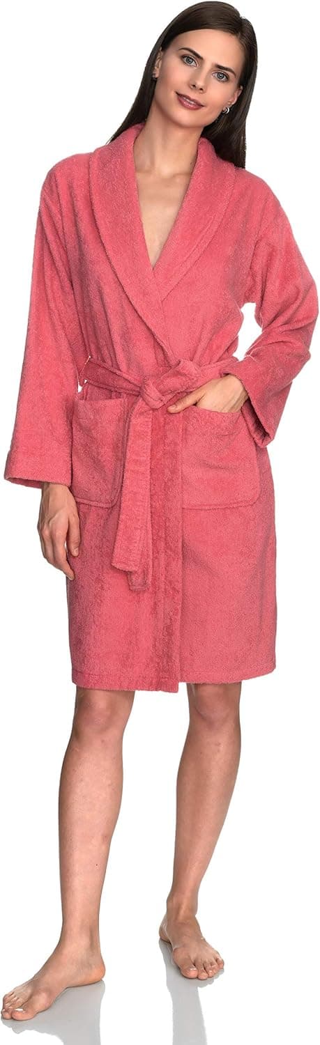TowelSelections Women’s Robe, 100% Cotton Short Terry Bathrobe