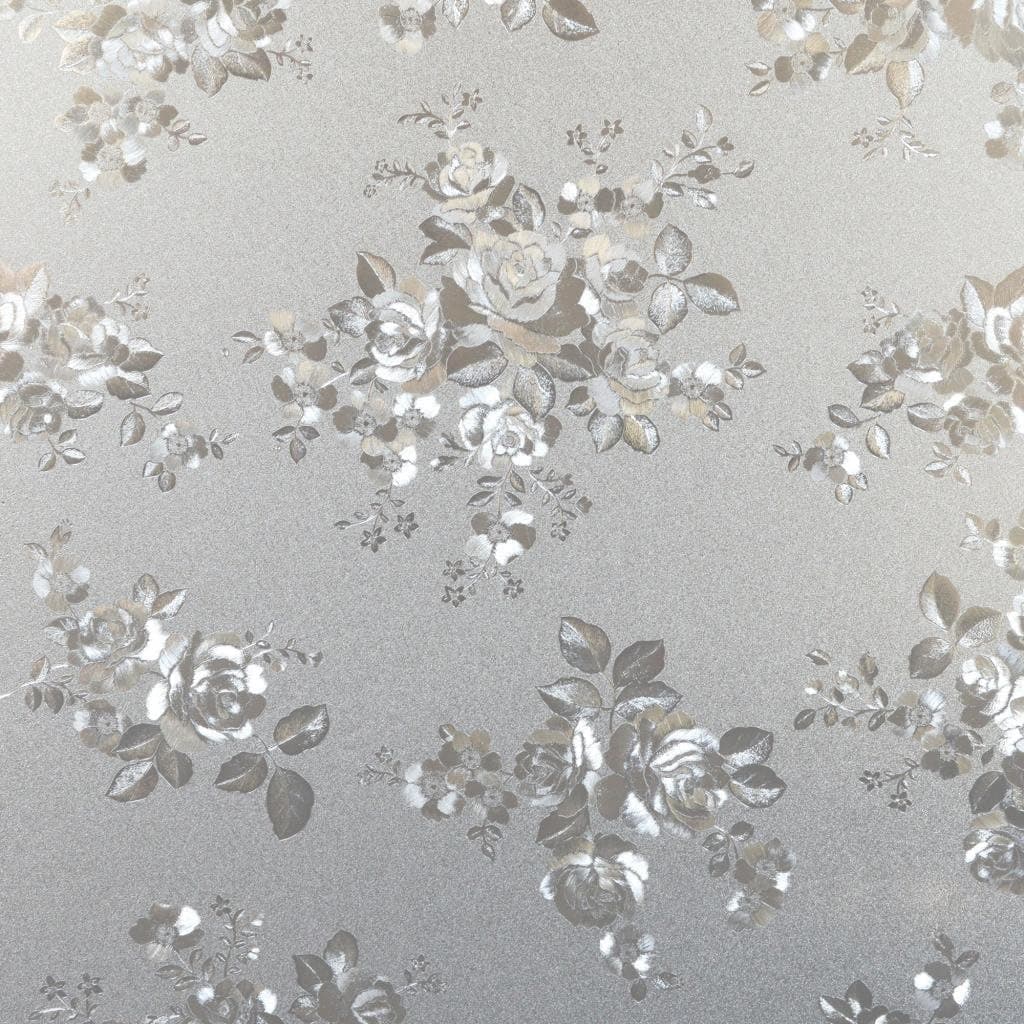 PROTINT WINDOWS Designer Flower Blossom Decorative Film, Self Static Adhesive Cling, 35.5 inches by 24 inches