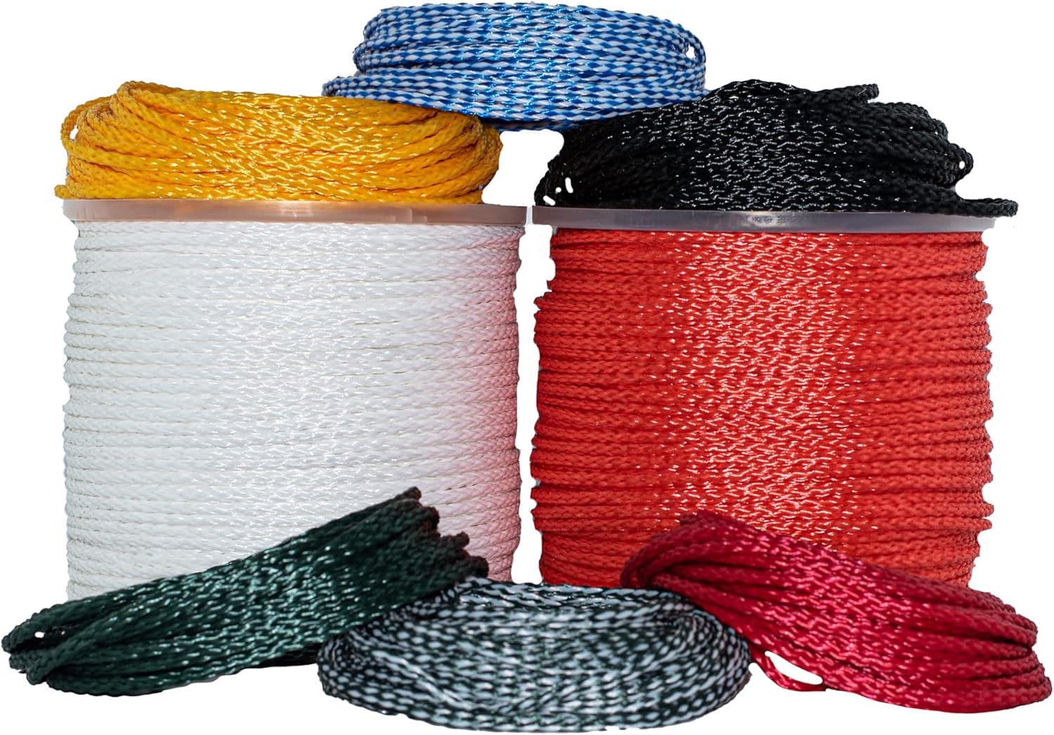 SGT KNOTS Lightweight Hollow Braid Polypropylene Rope - Moisture & Chemical Resistant (3/8" x 50ft, Red)