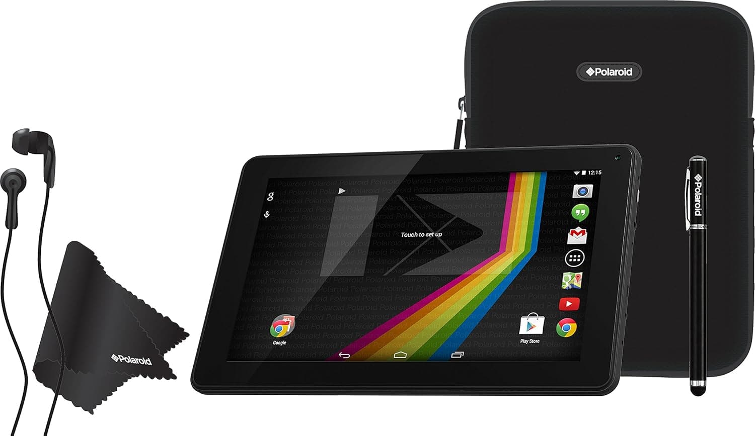 Polaroid PTAB935KIT 9" Android 4.4 KitKat 8GB Bundle Tablet With Google Play, Dual-Core, Dual Cameras