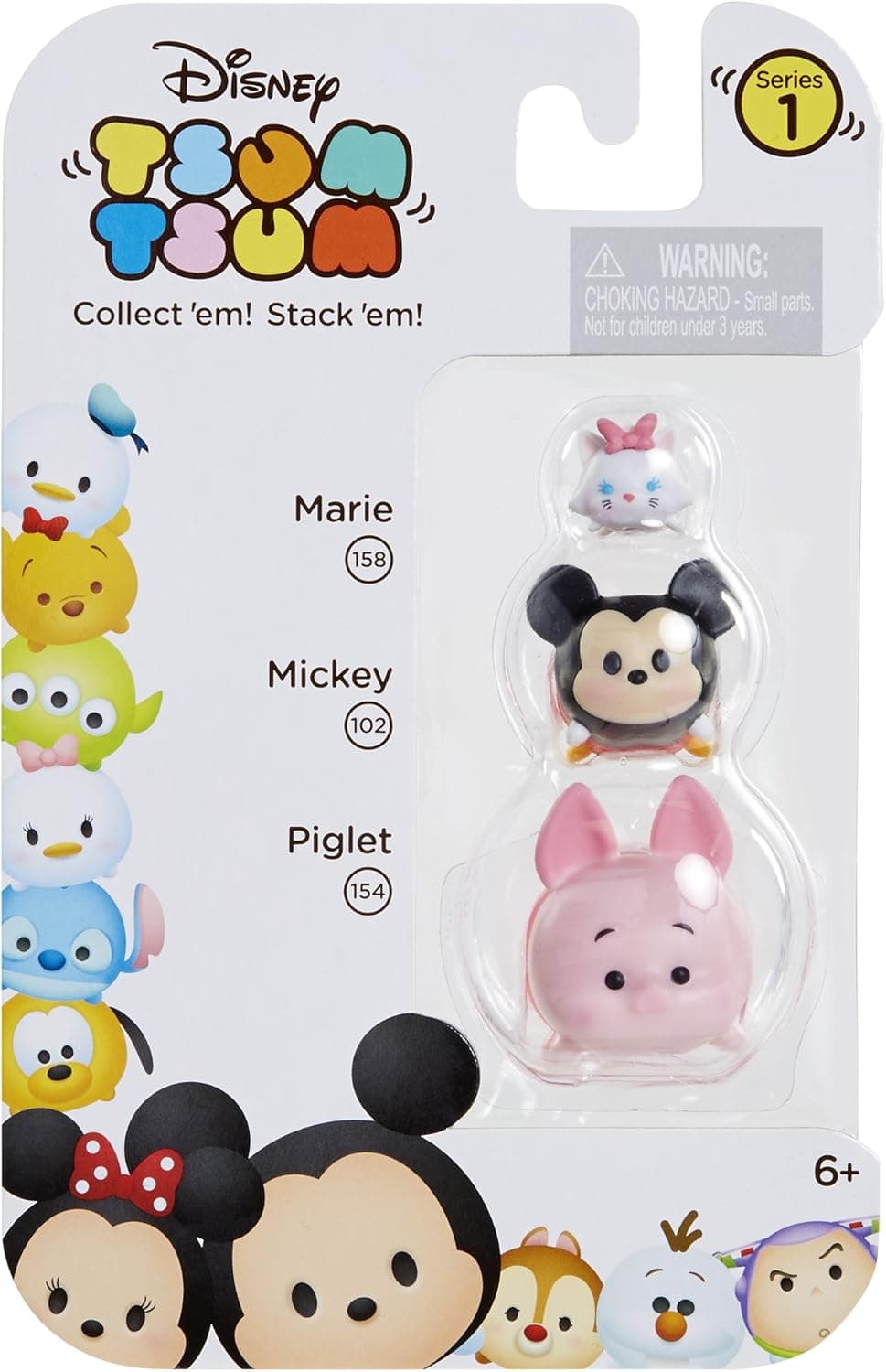 Tsum Tsum 3-Pack Figures: Piglet/Mickey/Marie