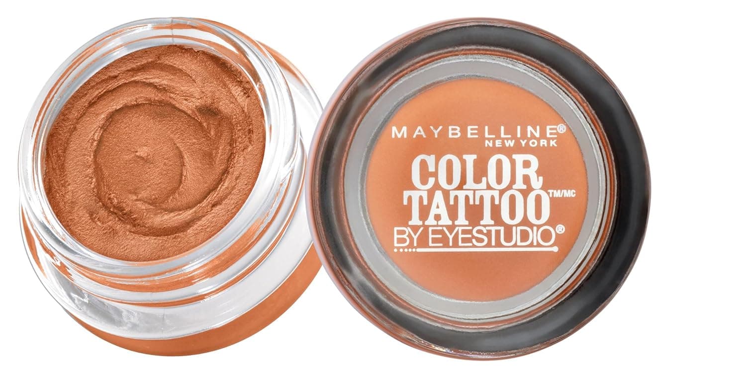 Maybelline New York Eyestudio ColorTattoo Metal 24HR Cream Gel Eyeshadow, Fierce and Tangy, 0.14 Ounce (1 Count)
