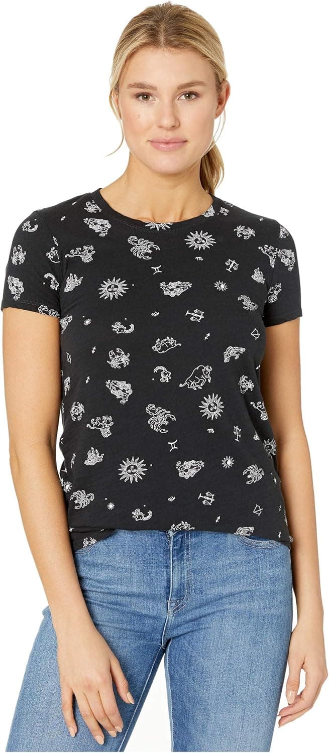 Lucky Brand Women's Zodiac Allover Tee