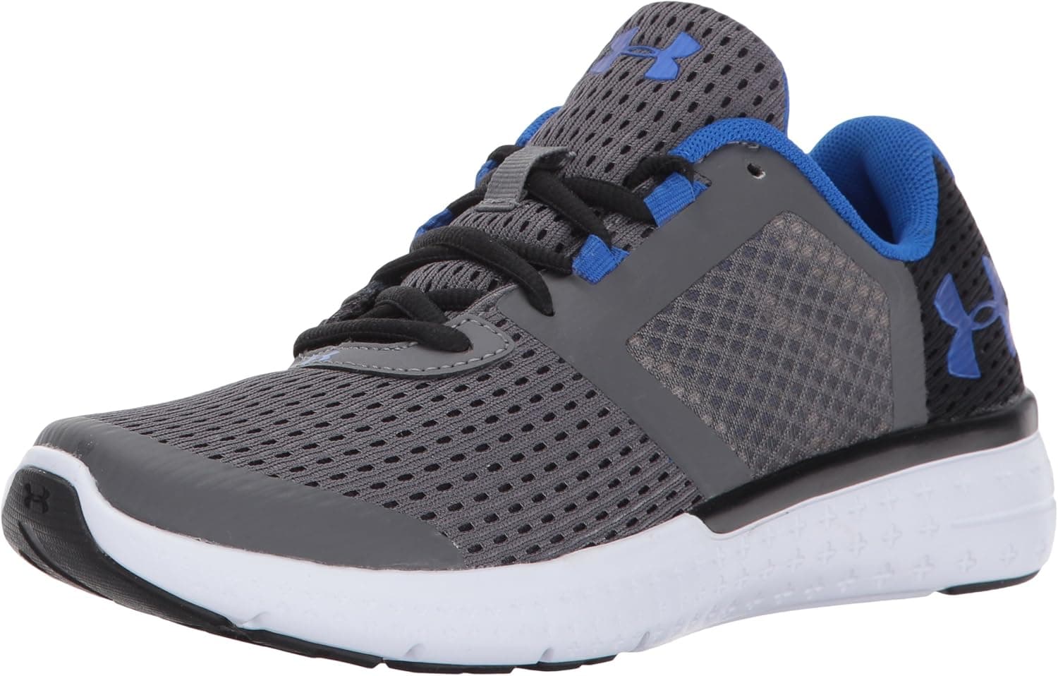 Under Armour Men's Grade School Micro G Fuel RN Sneaker, Graphite (041)/Black, 7