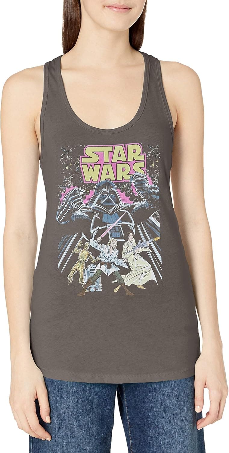 STAR WARS Women's Comic Wars Ideal Racerback Graphic Tank Top