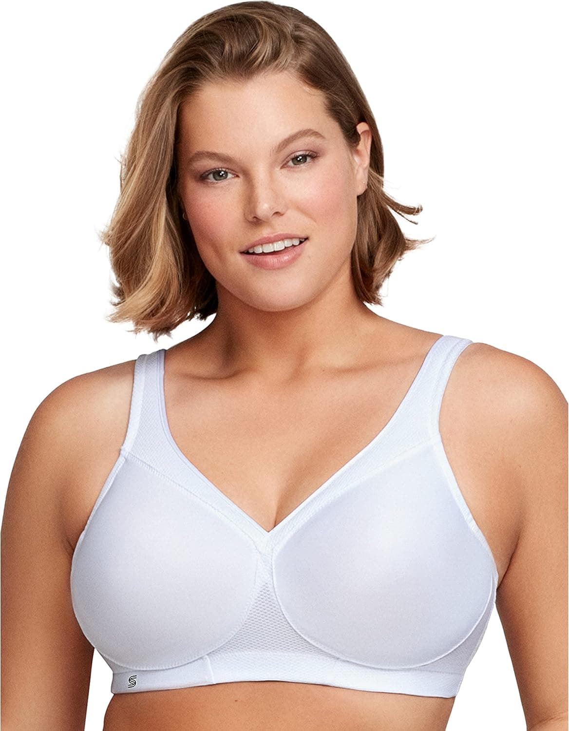 Glamorise Women's Full Figure MagicLift Plus Size Seamless Wirefree Back Close Sports Bra #1006