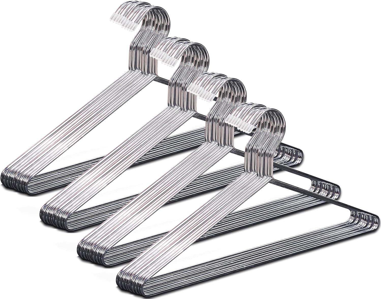 MISSLO 40 Pack Metal Coat Hangers Heavy Duty Hanger for Clothes Closet Clothing Suit Shirt 16.4 Inch