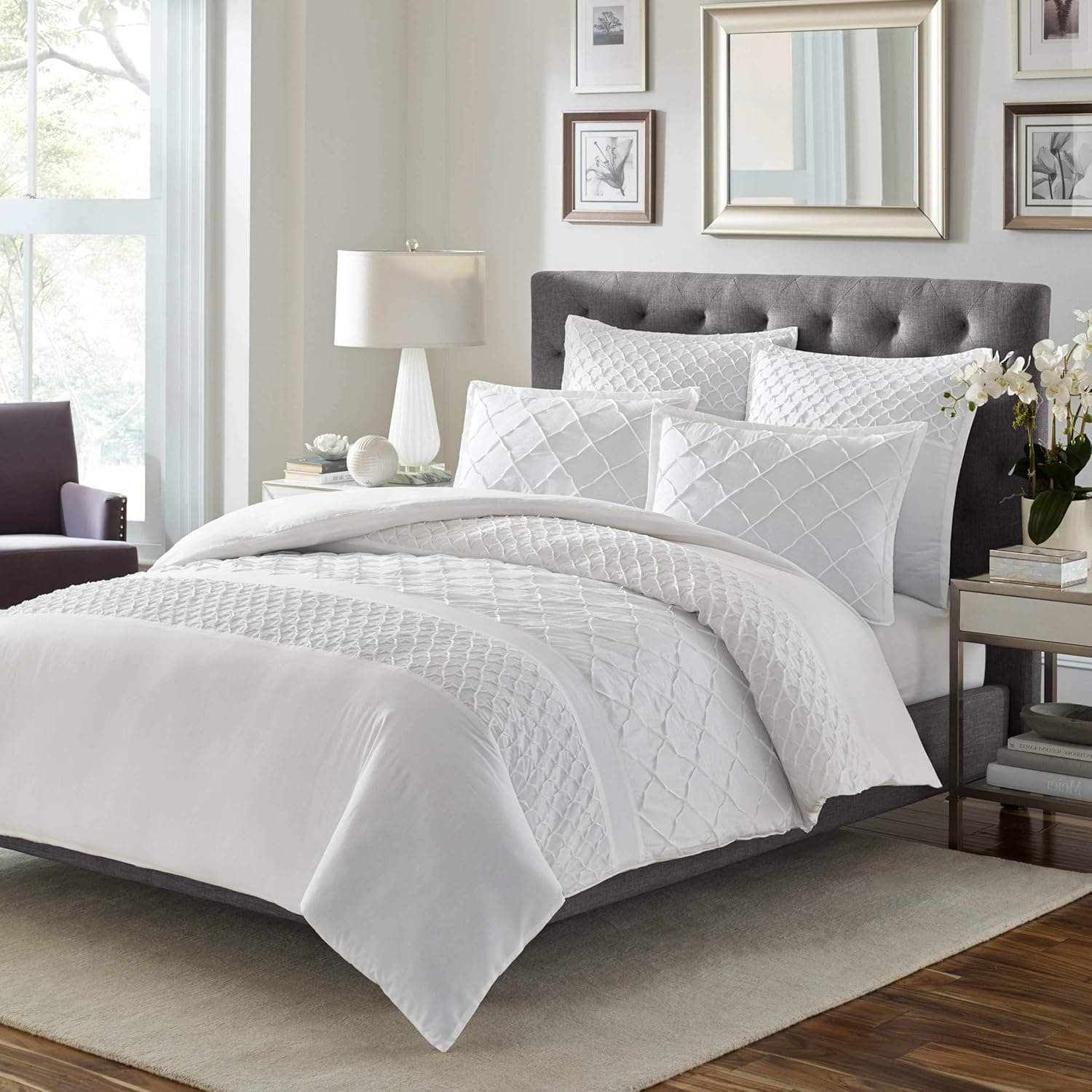 Stone Cottage Mosaic Comforter Set,White