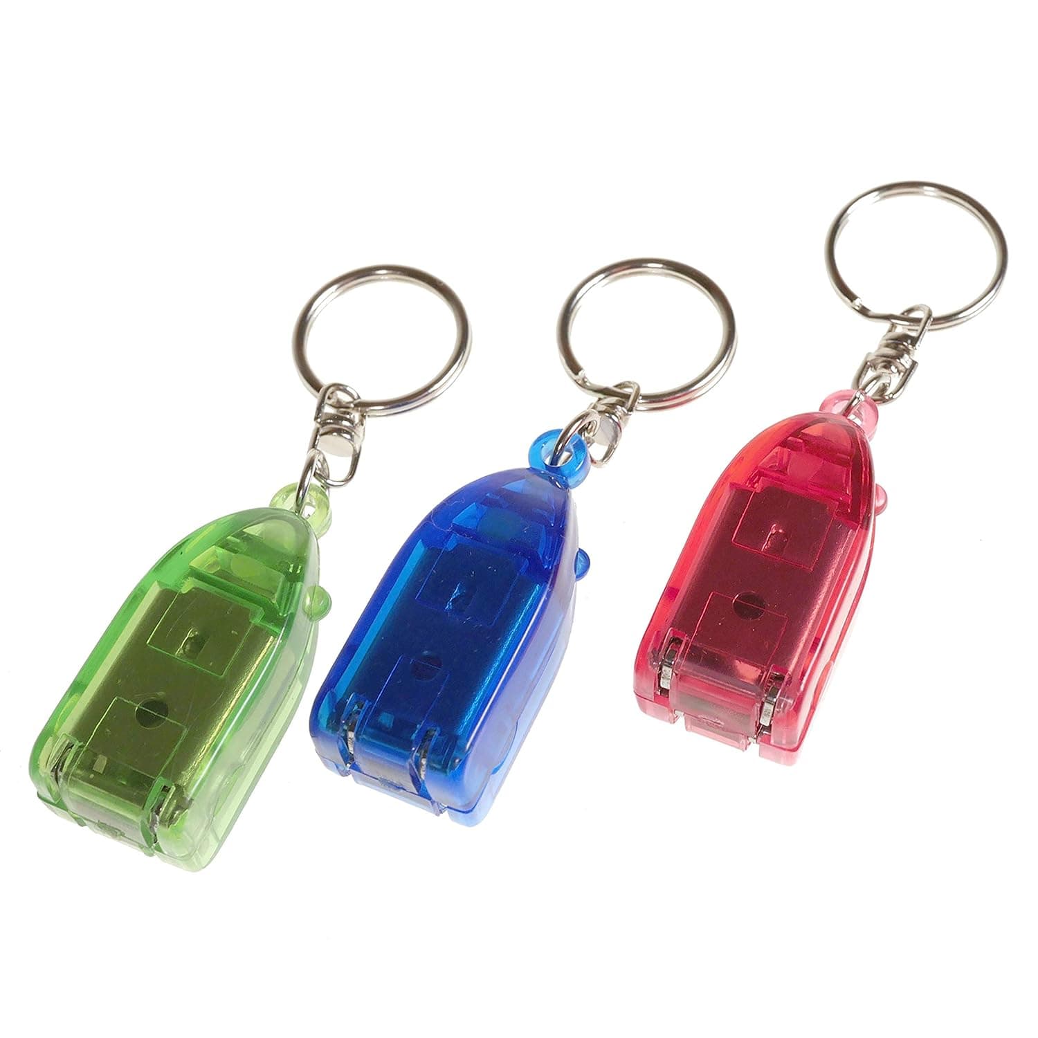 Travel Keychain Finger Nail Clipper Trimmer Mini Small Toe Nail Clippers Great for Purse Camping Car Bag (Red Green Blue)