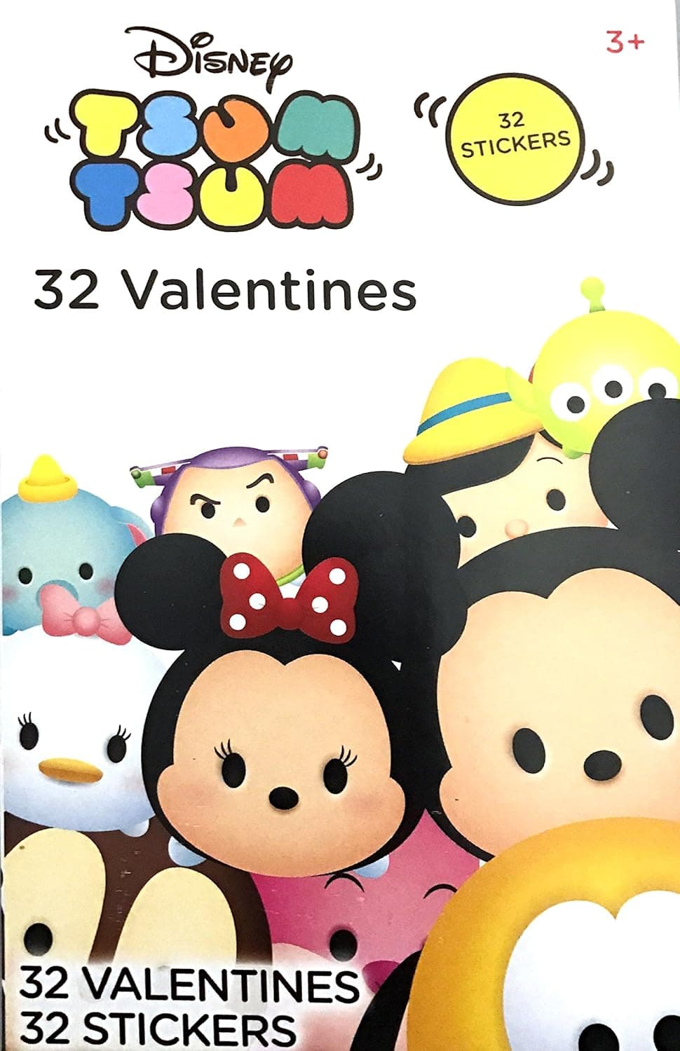 Tsum Tsum 32 Valentines with 32 Stickers