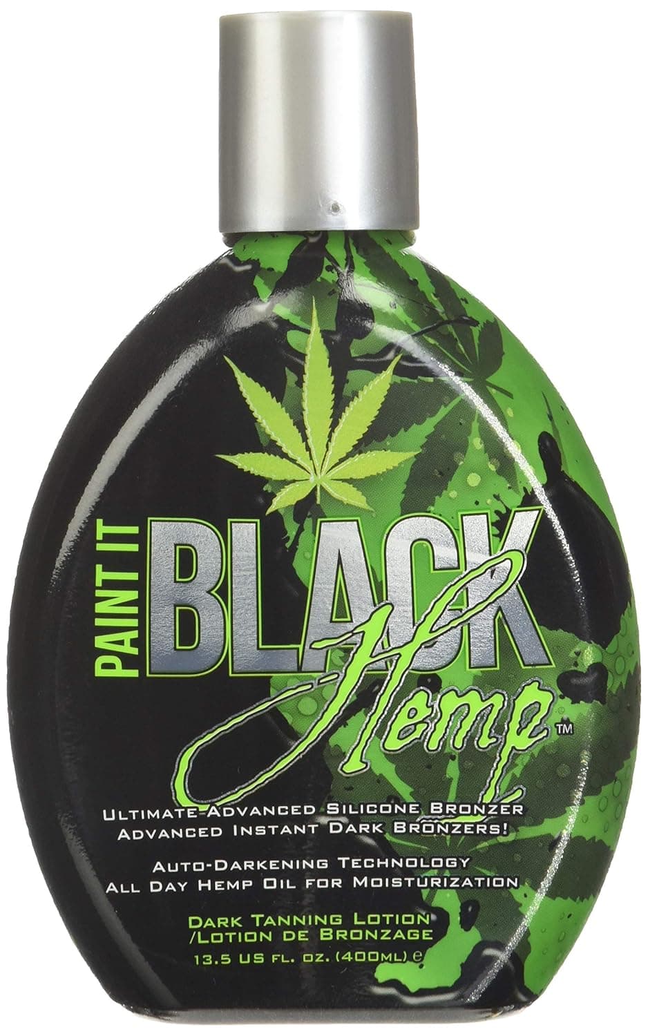 Millennium Tanning Products - Paint It Black Hemp Bronzer & Dark Tanning Lotion - 13.5 Ounce
