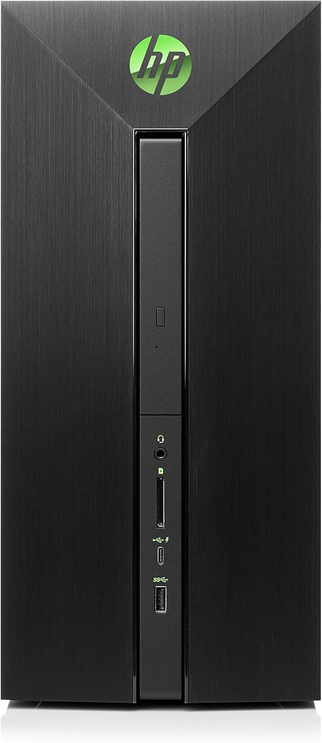 HP Pavilion Power Gaming Desktop Computer, Intel Core i7-7700, NVIDIA GeForce GTX 1060, 16GB RAM, 1TB hard drive, 128GB SSD, Windows 10 (580-068, Black)