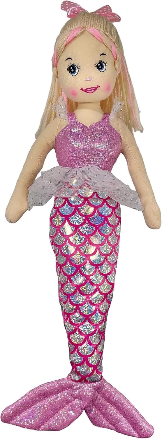 Anico 18" Colorful Mermaid with Blonde Hair and Pink Skirt