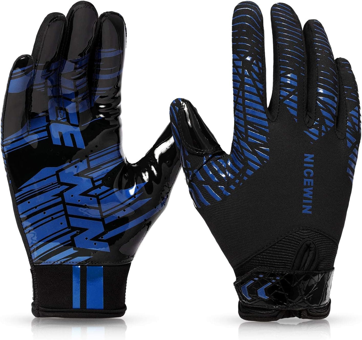 NICEWIN Football Gloves Adult Football Receiver Gloves for Men and Women