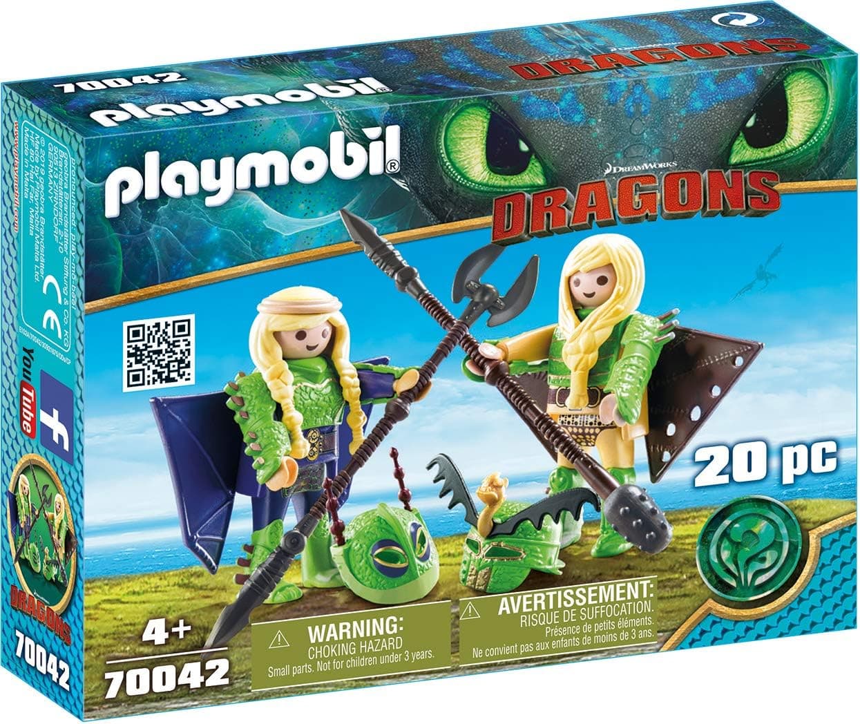 Playmobil How to Train Your Dragon III Ruffnut & Tuffnut with Flight Suit