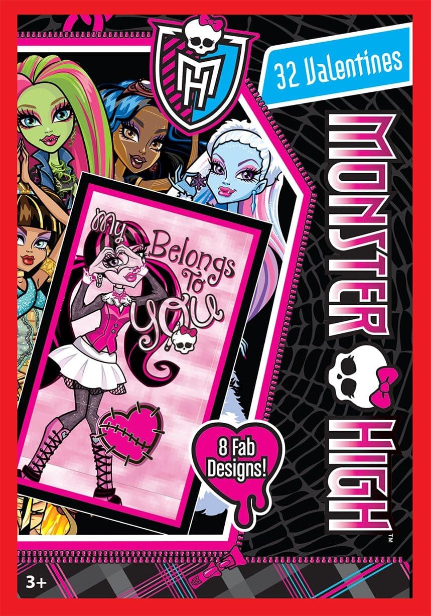 Paper Magic 32CT Showcase Monster High Kids Classroom Valentine Exchange Cards