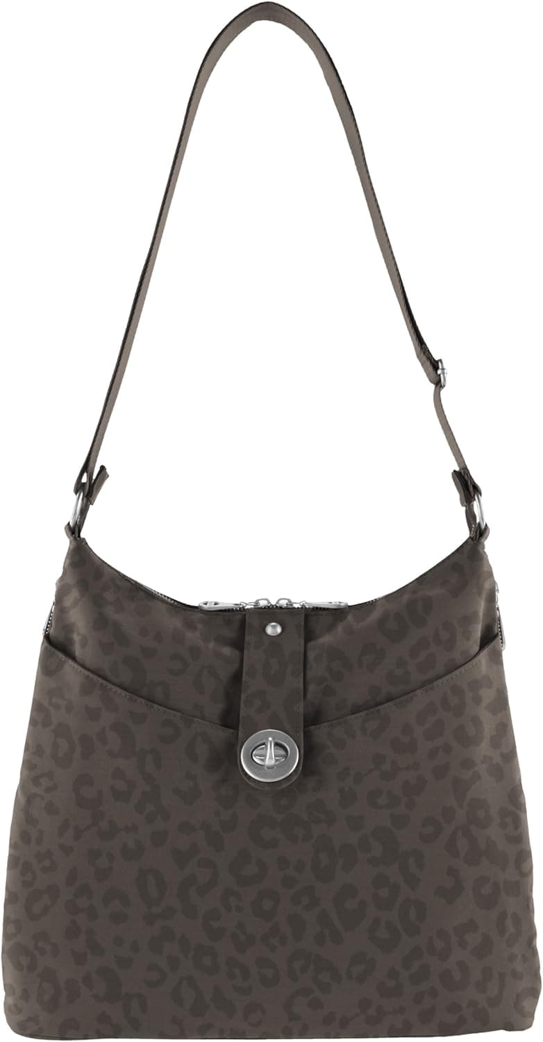 Baggallini Helsinki Bag, Espresso Cheetah, One Size