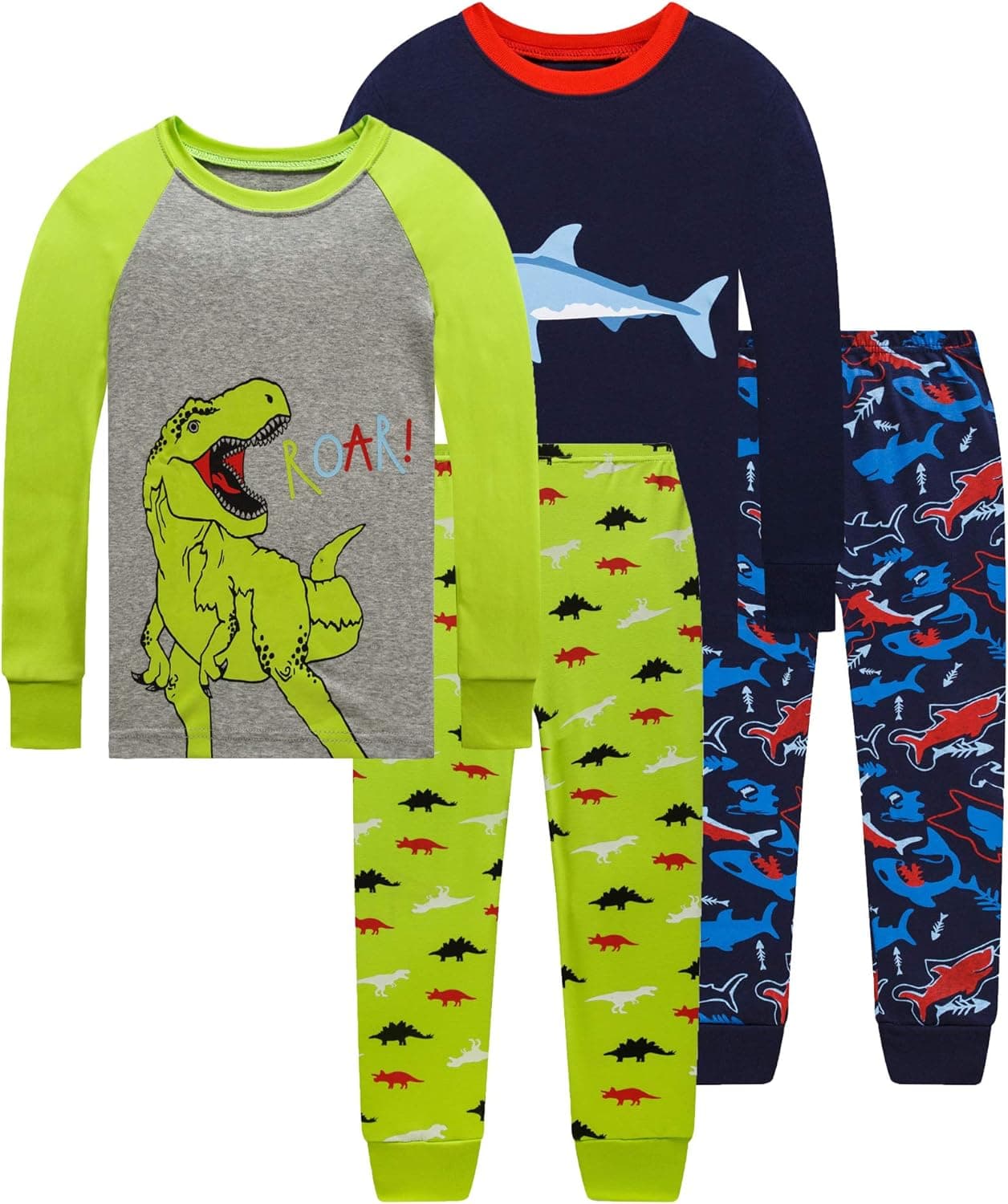 Dolphin&Fish For Kids Pjs Boy Pajama Little boy Sleepwear Cotton 100% Soft Fabric For Children Clothes