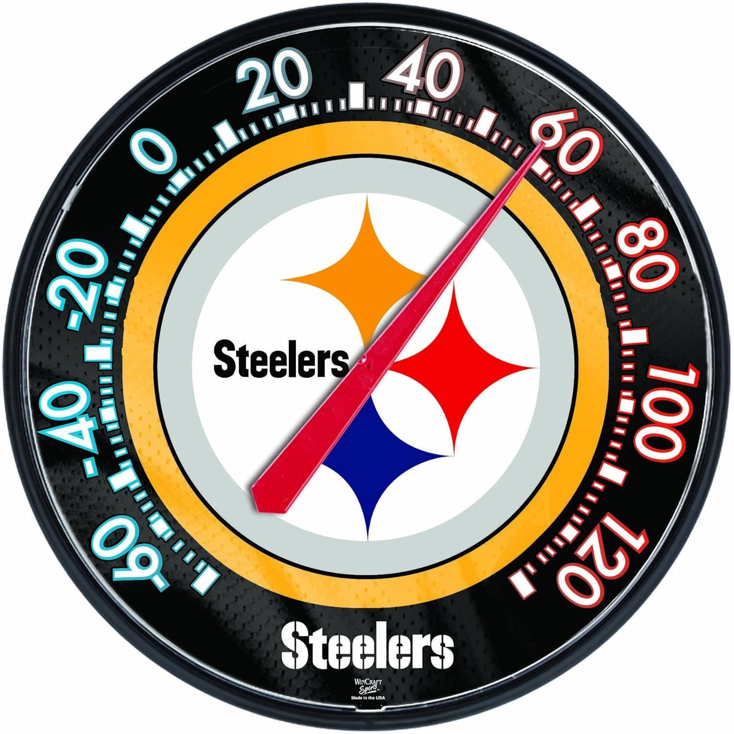 Wincraft Steelers NFL Round Thermometer