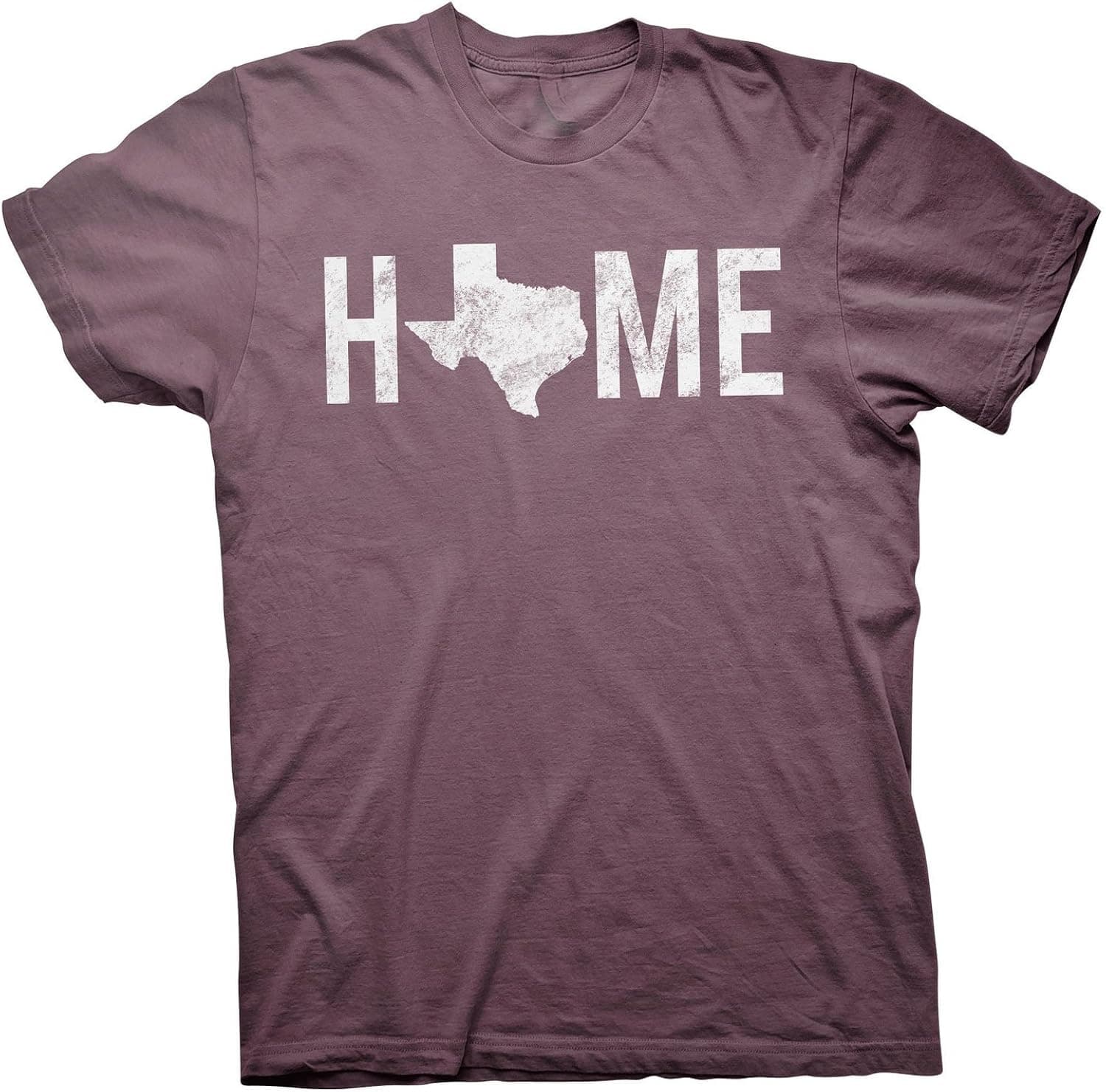 ShirtInvaders Texas is Home - Proud Texan Lone Star State T-Shirt - F-Maroon-4X