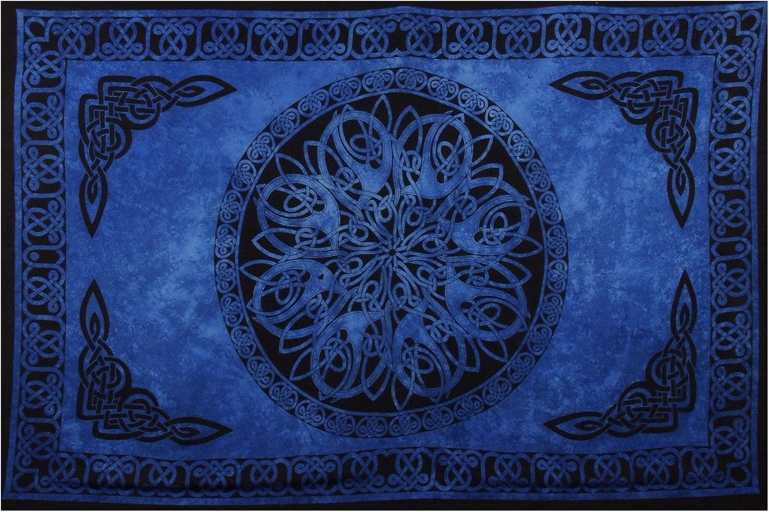 Sarongs - Assorted Circular Celtic Knot Designs, Varying Shades of Blue, Gift