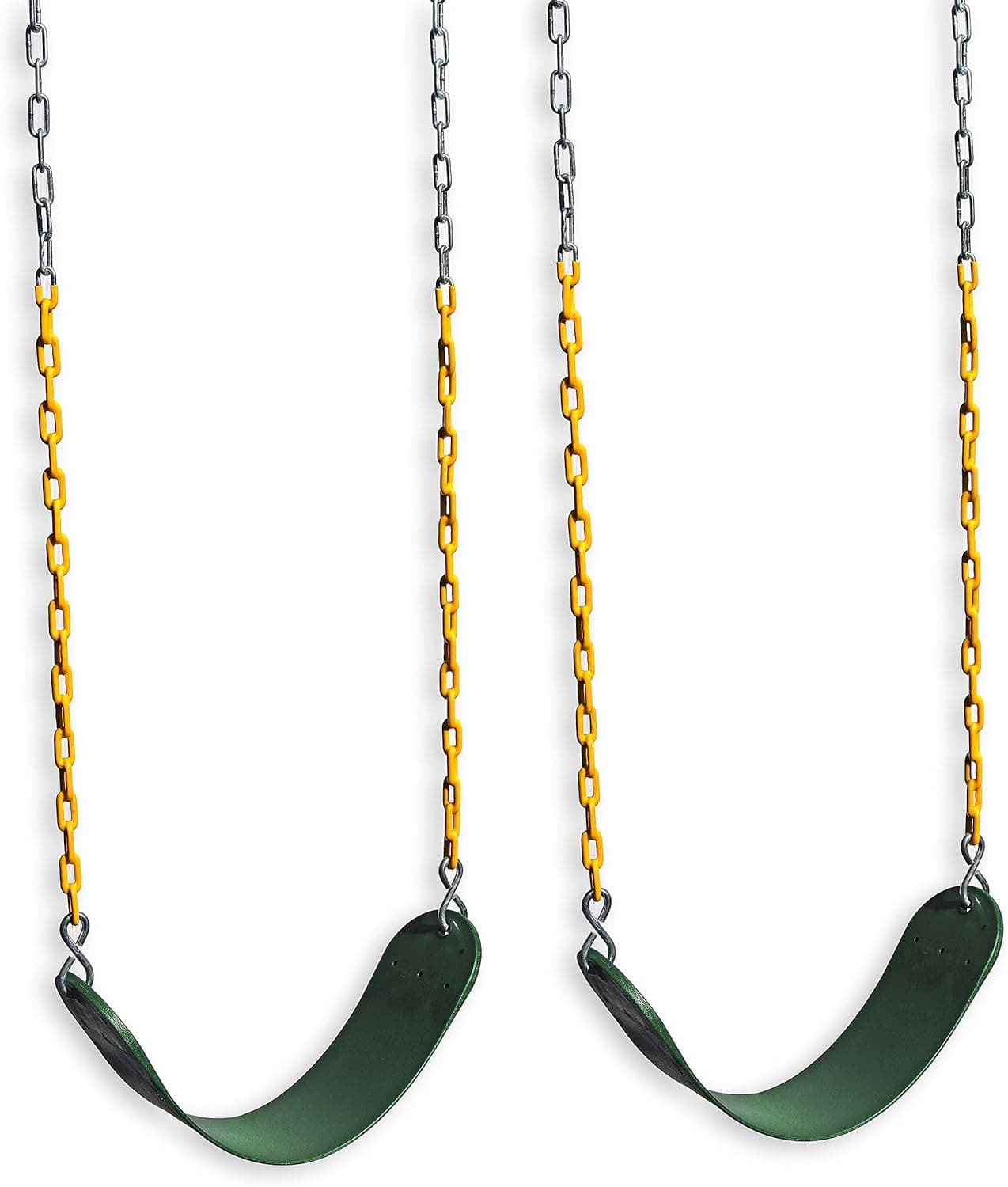 Eastern Jungle Gym 2 Outdoor Swing Seats for Playset Replacement Swings with Coated Swing Chains 66"