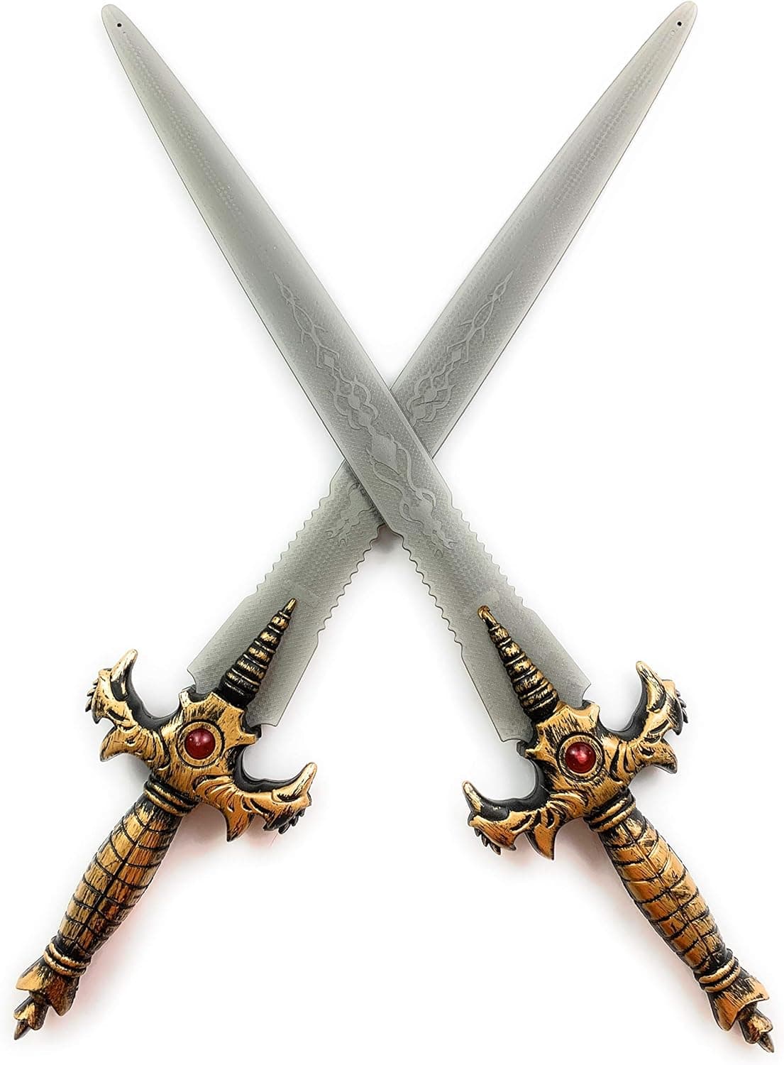 TukTek Kids First Set of 2 Pretend Toy Knight Swords for Boys & Girls