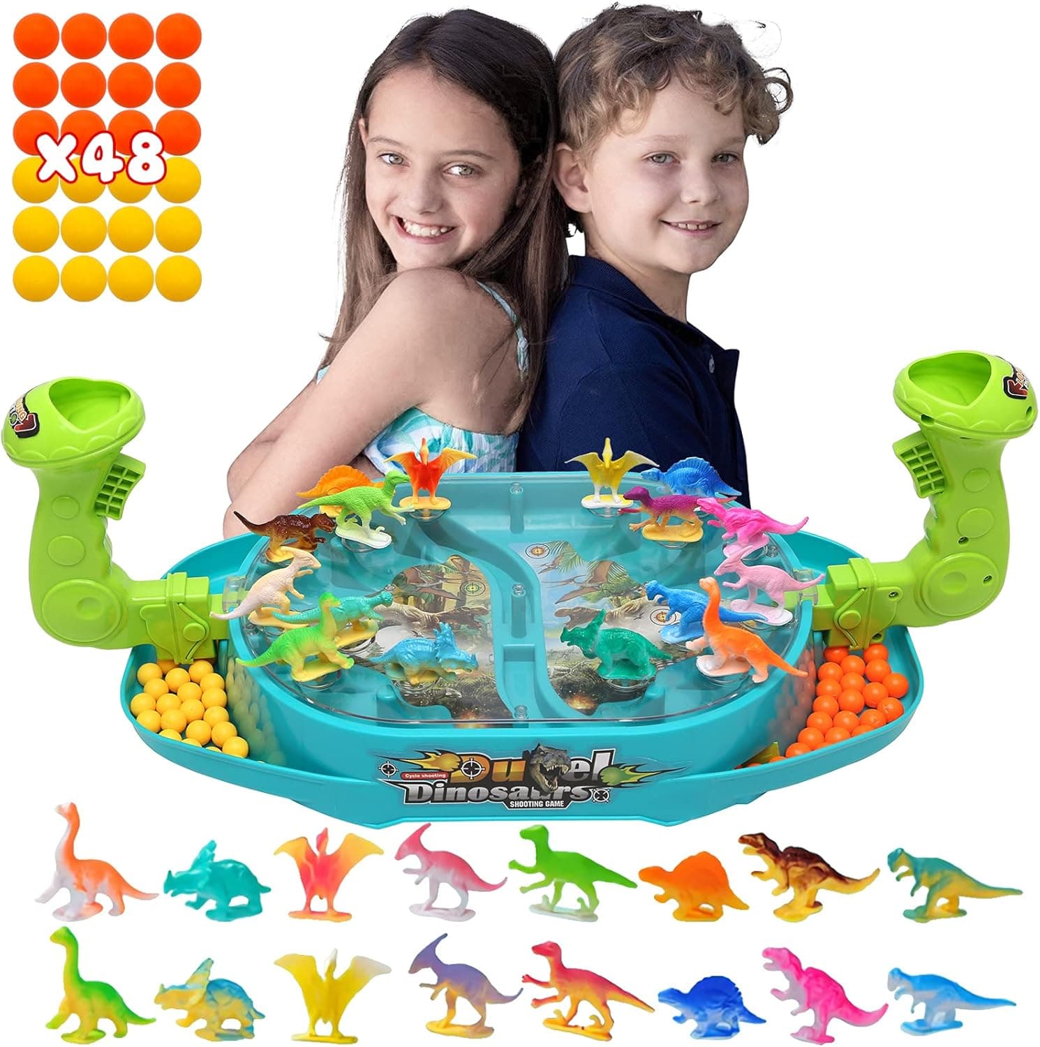 Dinosaur Toys for Kids 3-5,Toys for 3 4 5 Year Old Boys Girls,2-players Dinosaur Board Games Outdoor Toys,Kids Toys Dinosaur Shooting Games,Toddler Toys for Indoor Outdoor Games Kids Ages 3 4 5 6 7